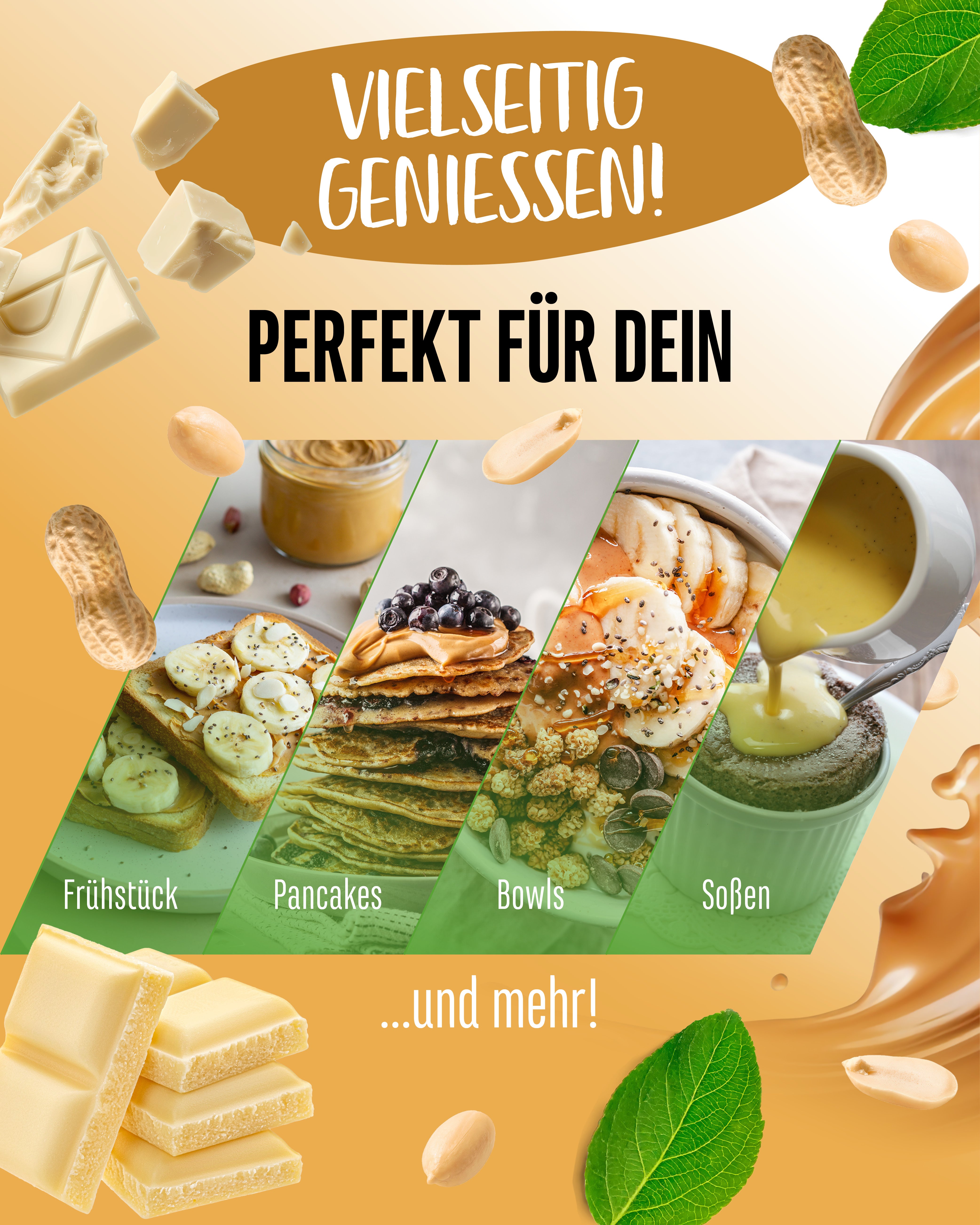 Peanut + White Chocolate, 500 g