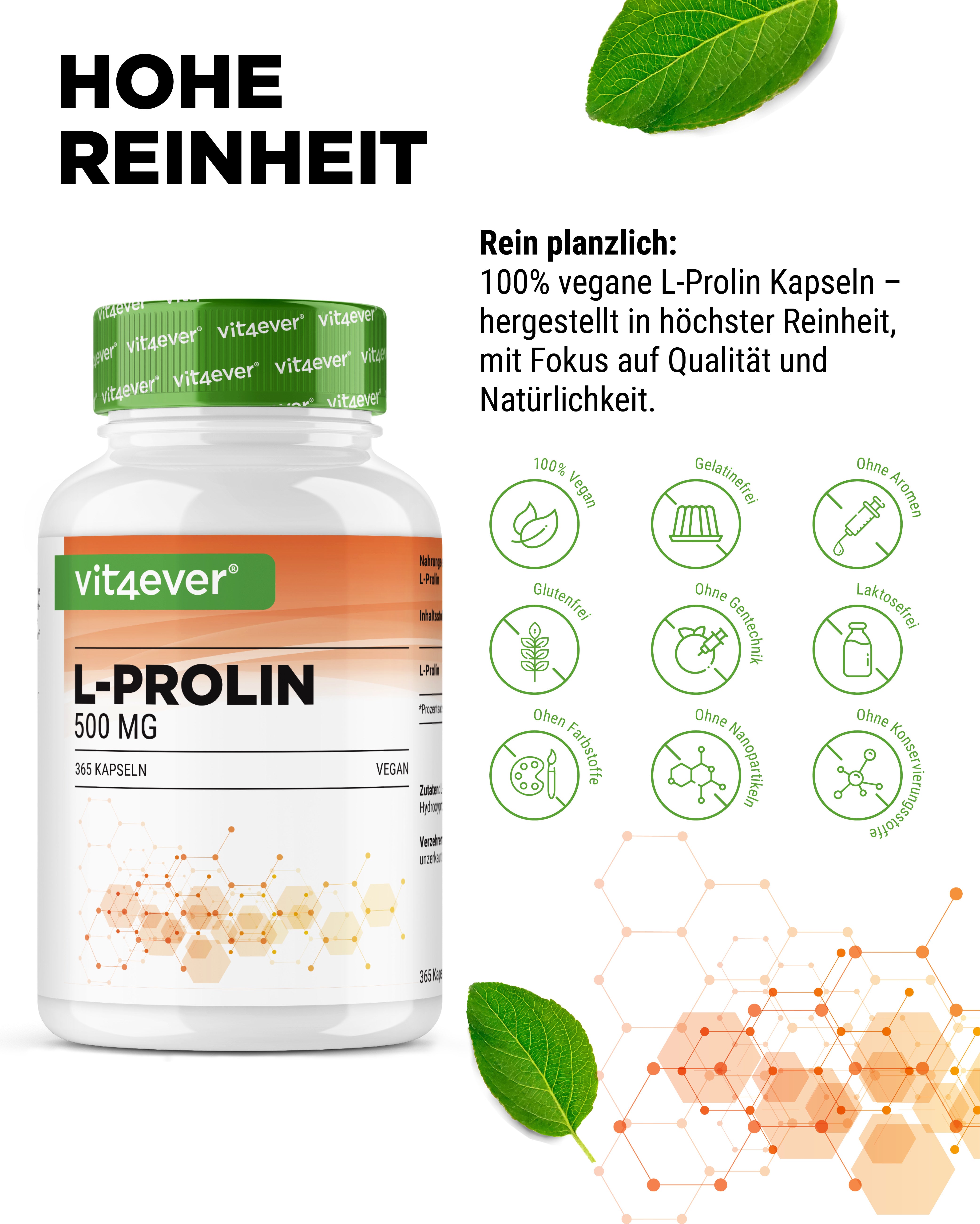 L-Prolin - 500 mg