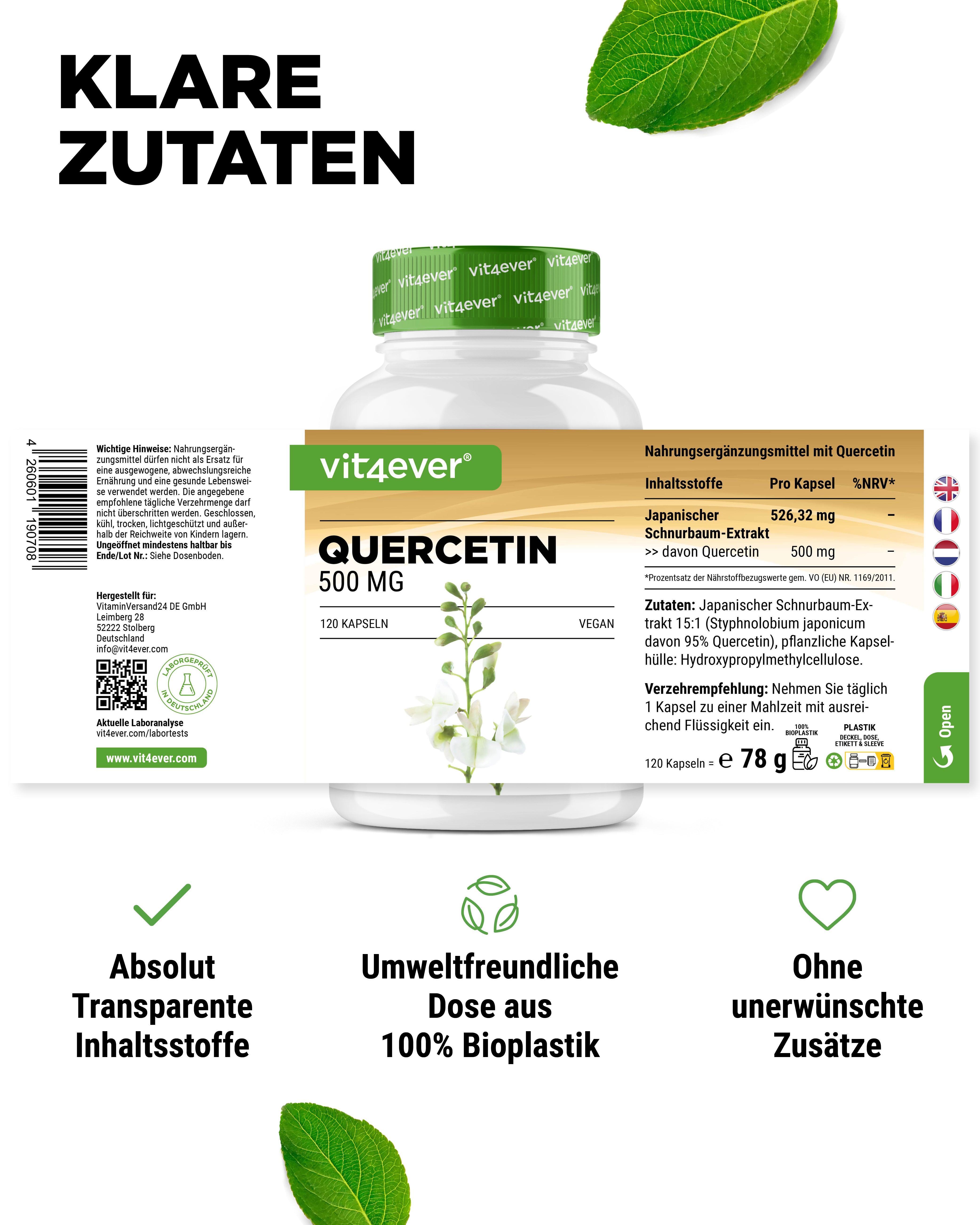 Kwercetyna - 500 mg