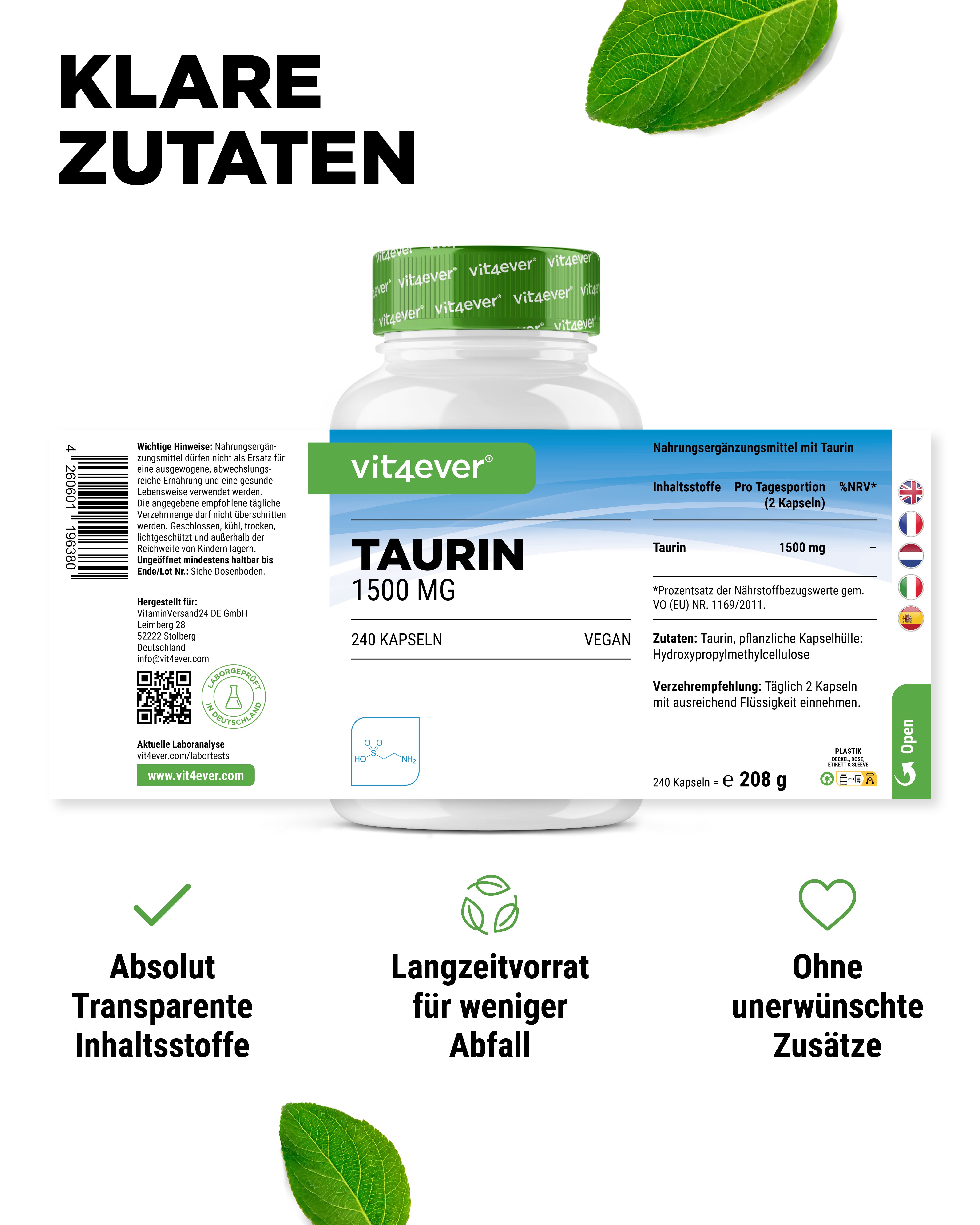 Tauryna - 750 mg
