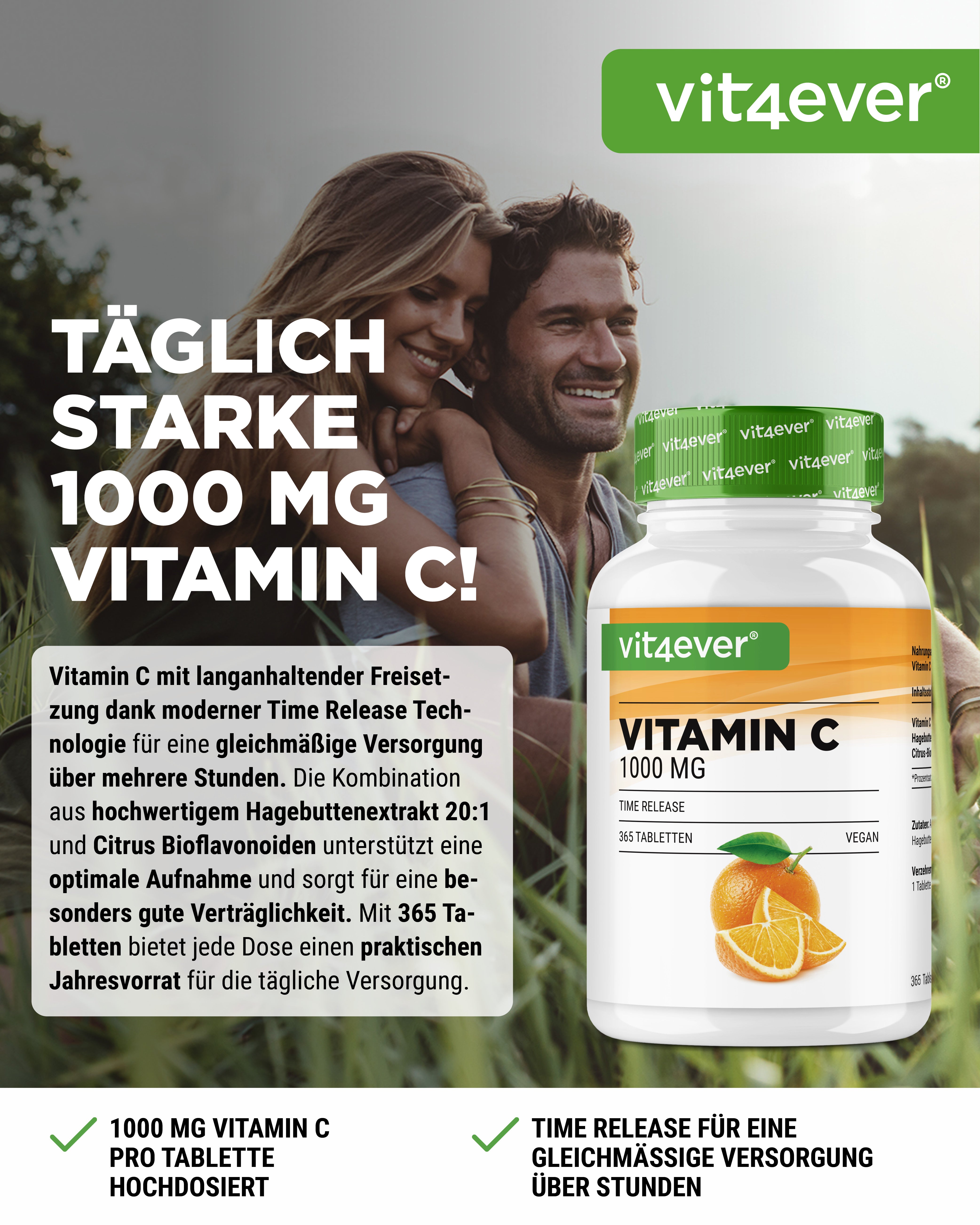 Vitamin C 1000 mg hochdosiert