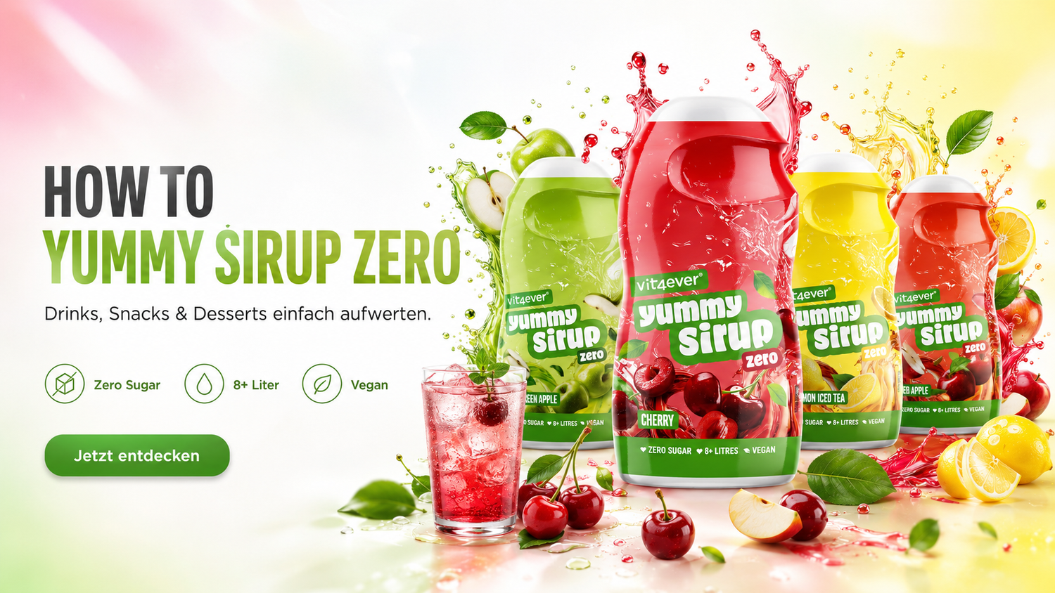 How To Yummy Sirup Zero: Ideen für Drinks, Snacks & Desserts