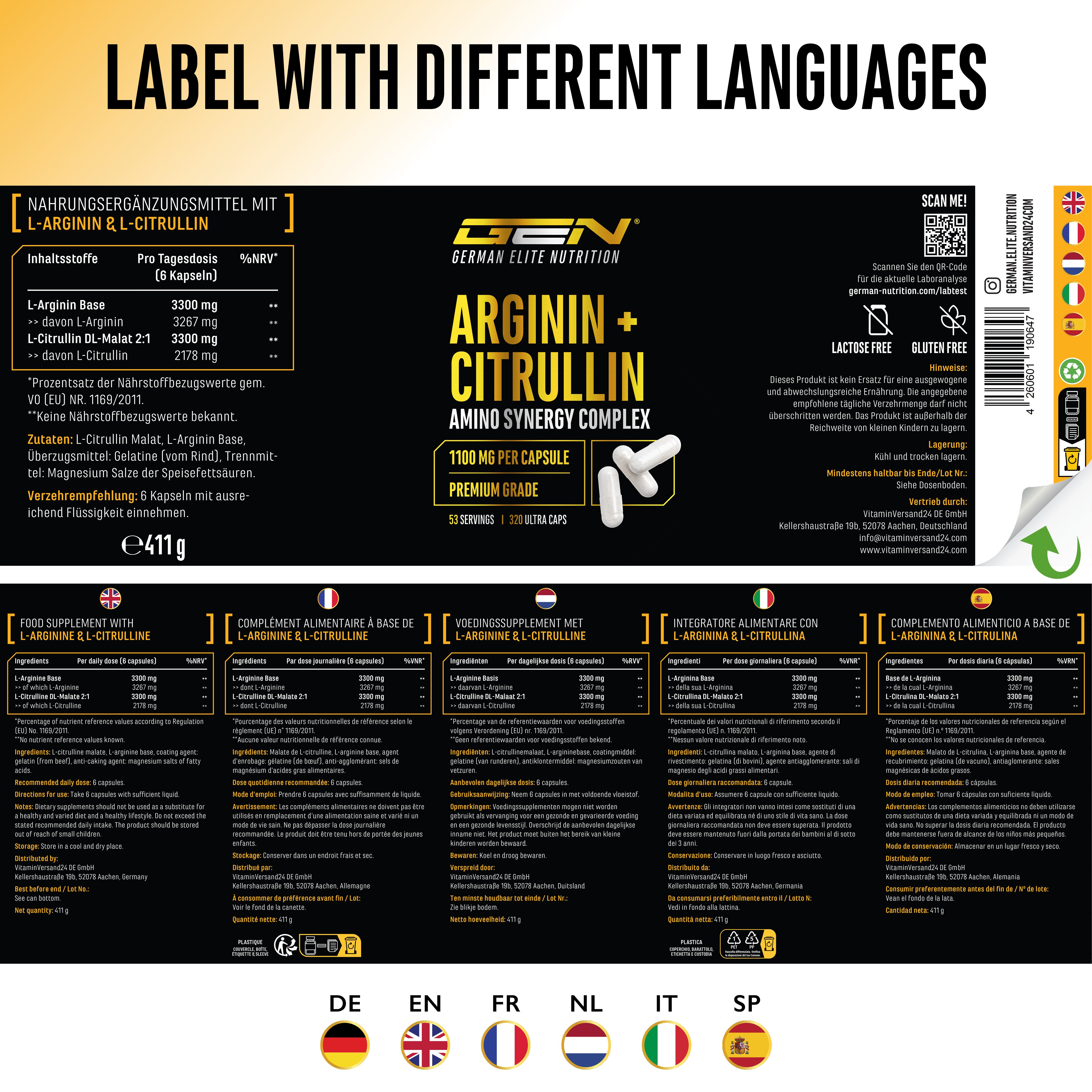 L-Arginine + L-Citrulline