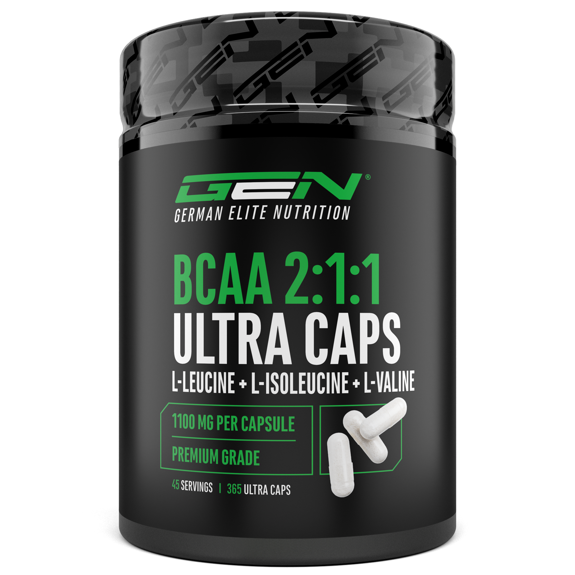BCAA 2:1:1, 365 Capsules