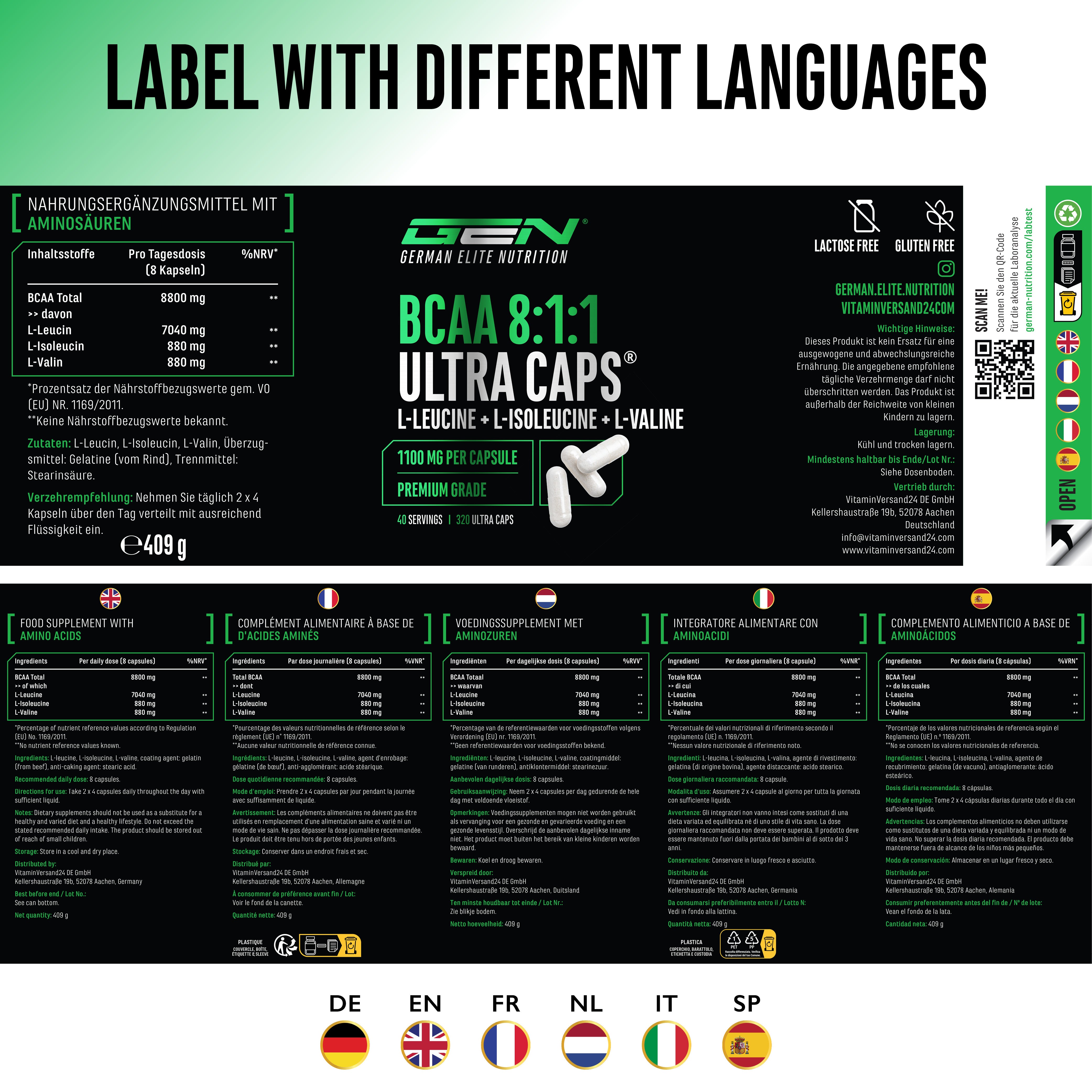 BCAA Ultra 8:1:1