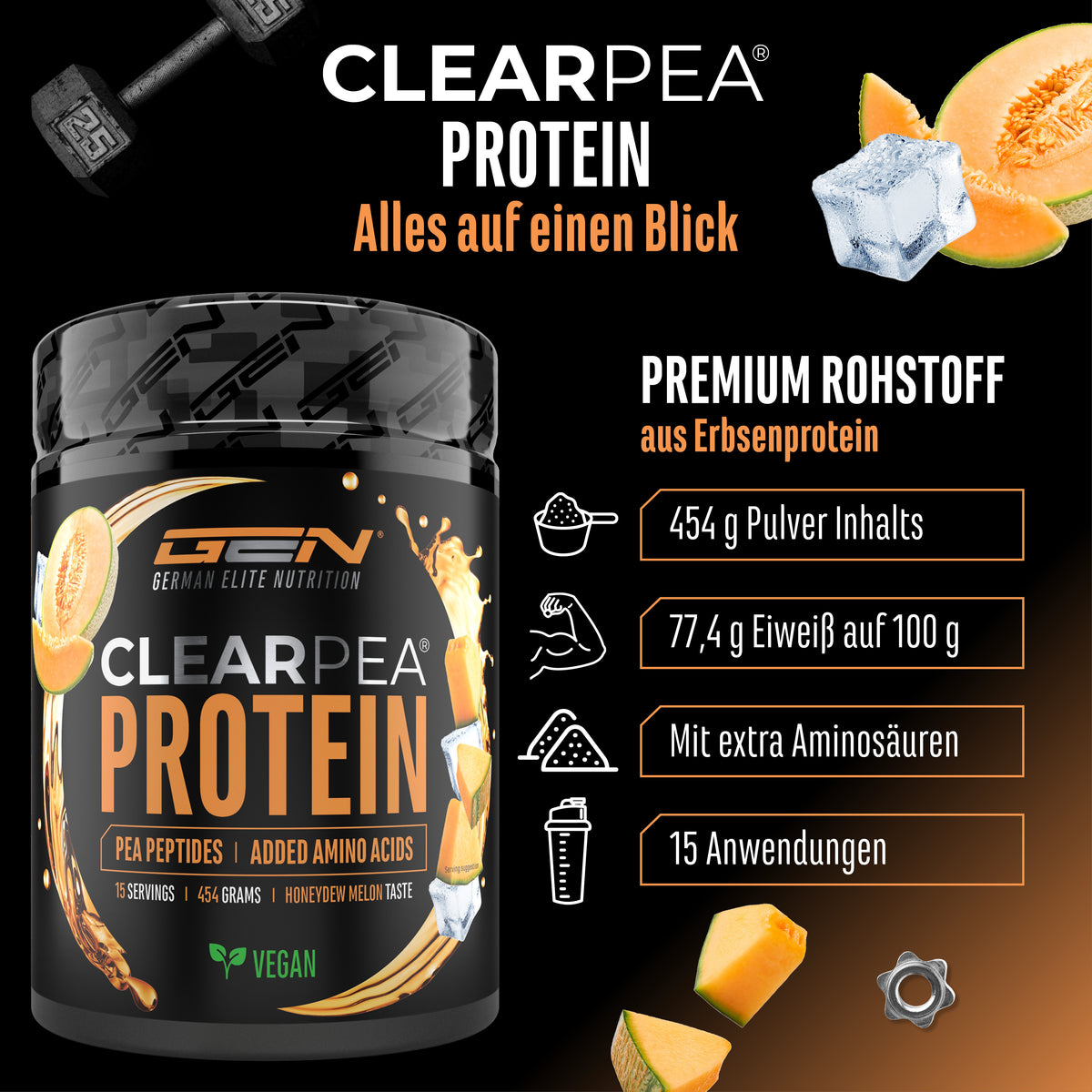 ClearPea® - Vegan Clear Protein - Cola, 454 g