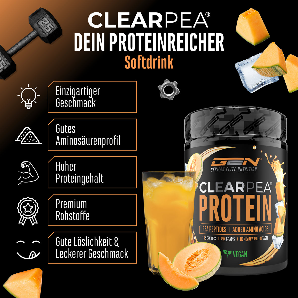 ClearPea® - Vegan Clear Protein - Cola, 454 g