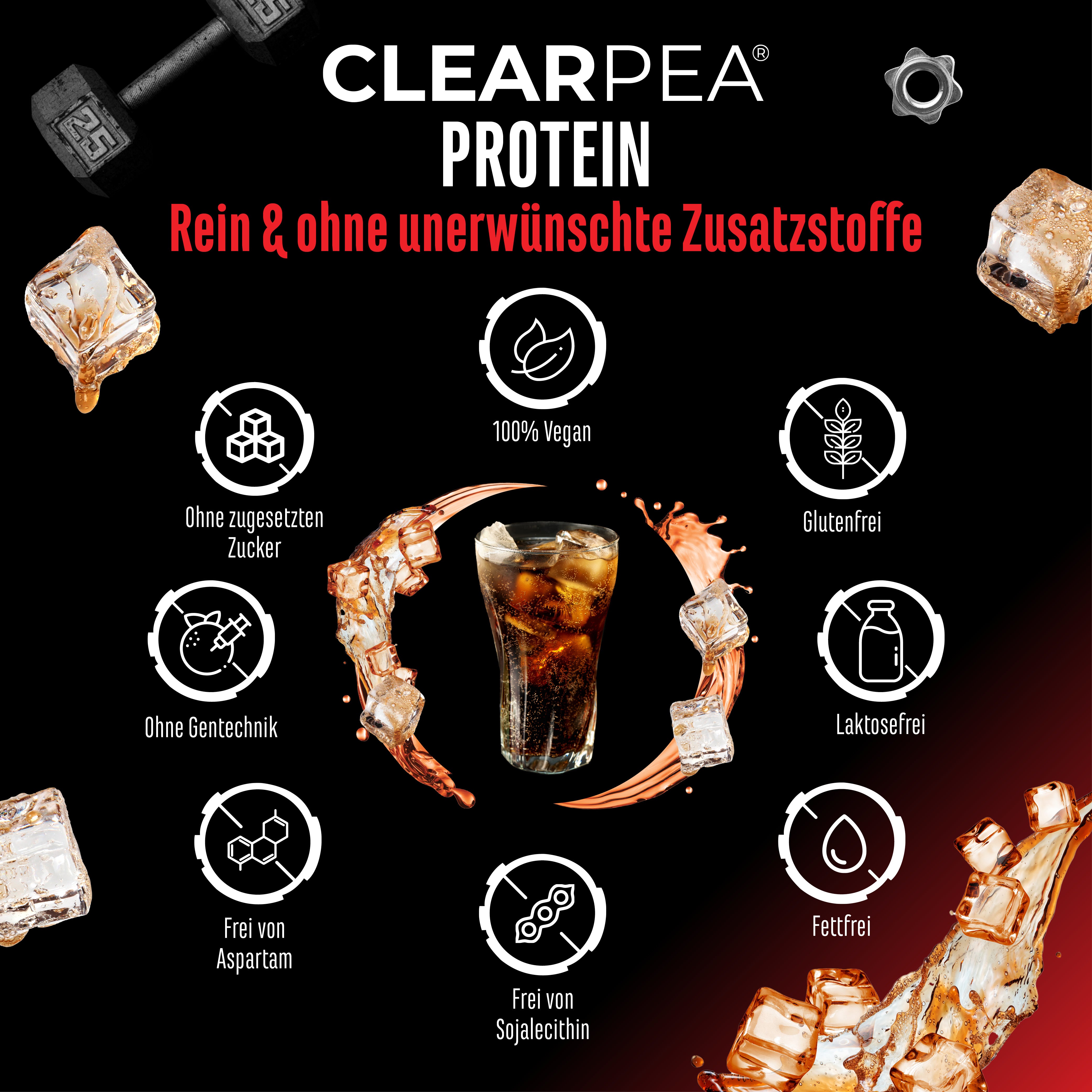 ClearPea® - Vegan Clear Protein - Cola, 454 g