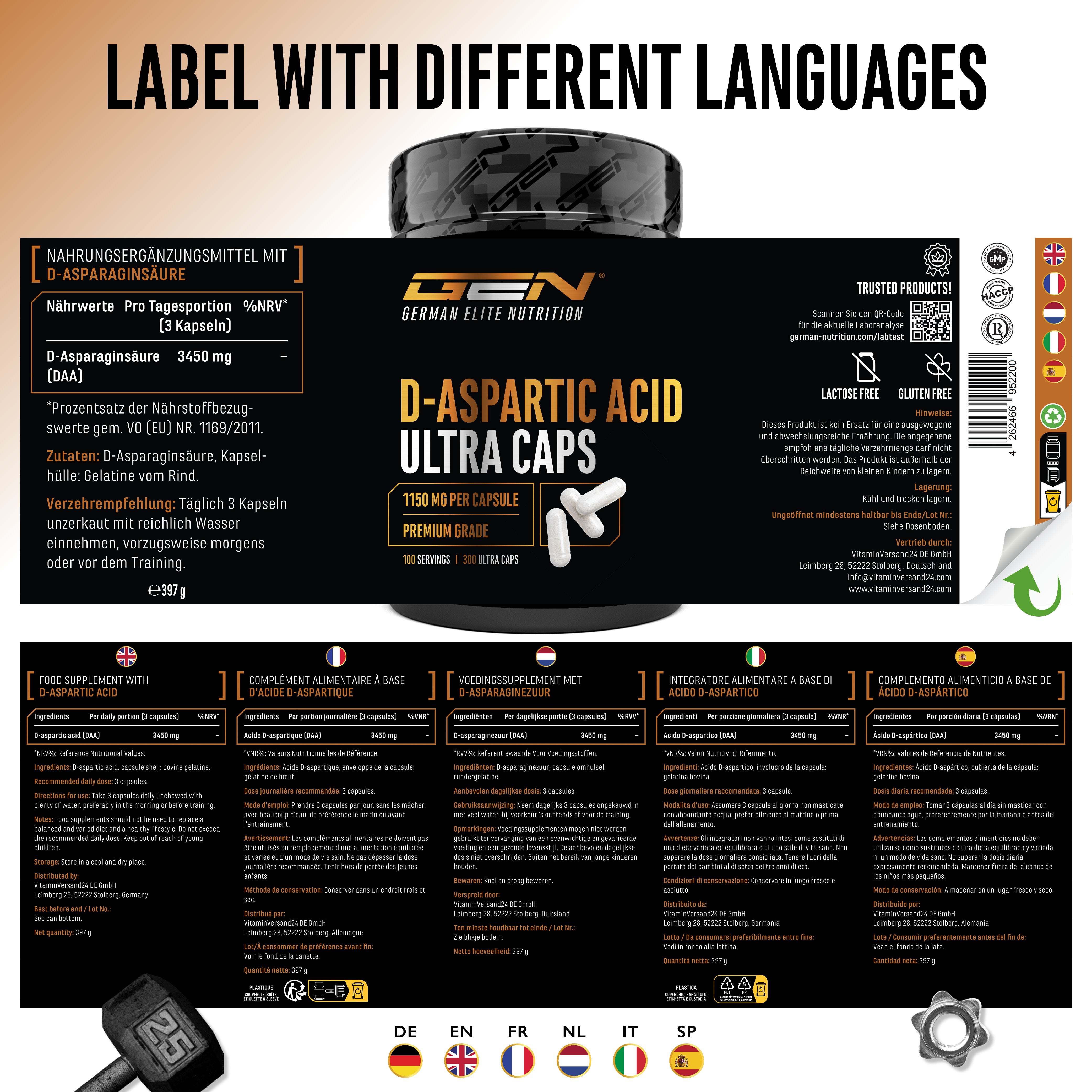 Capsule di acido D-aspartico