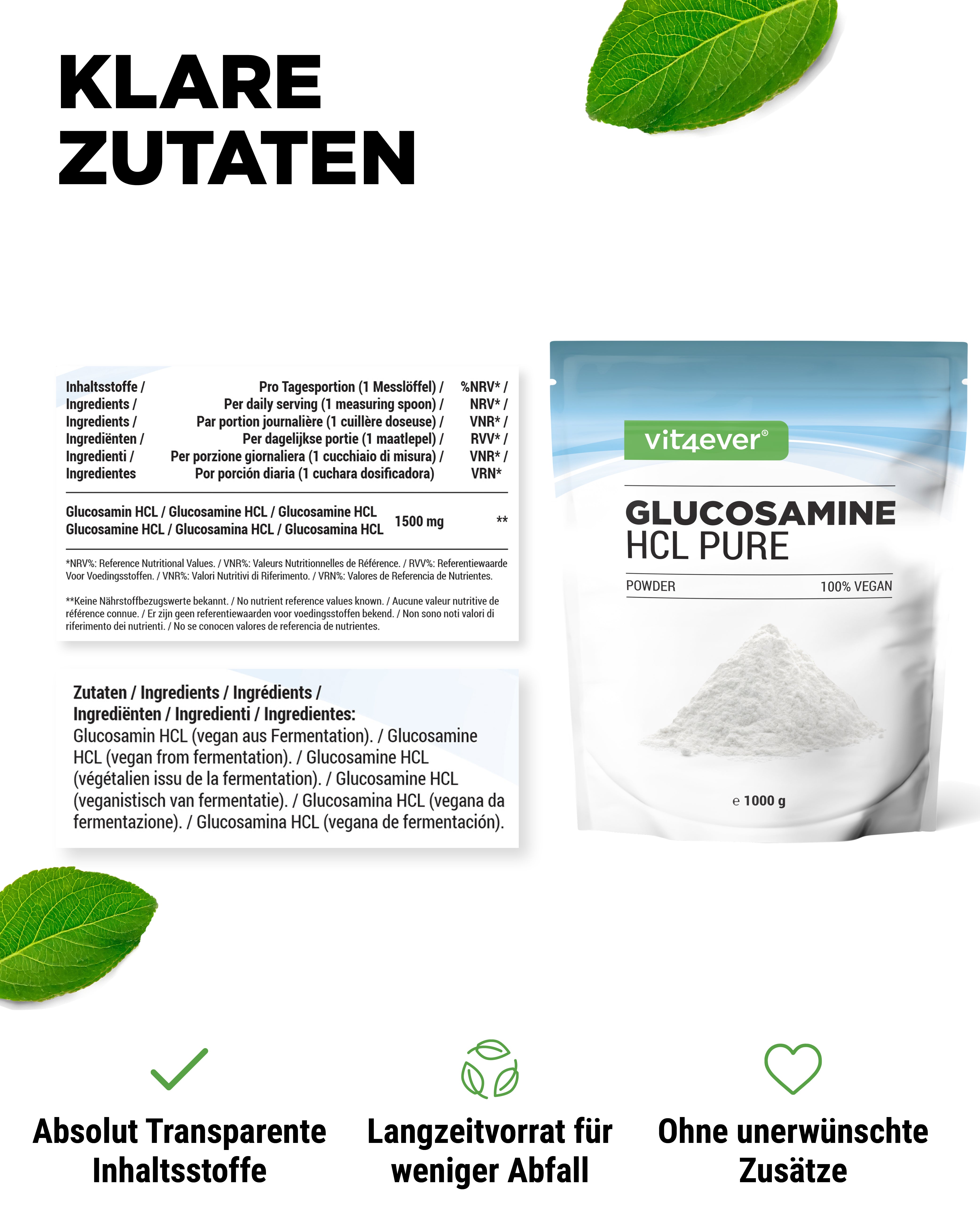 Glucosamine HCL Zuiver