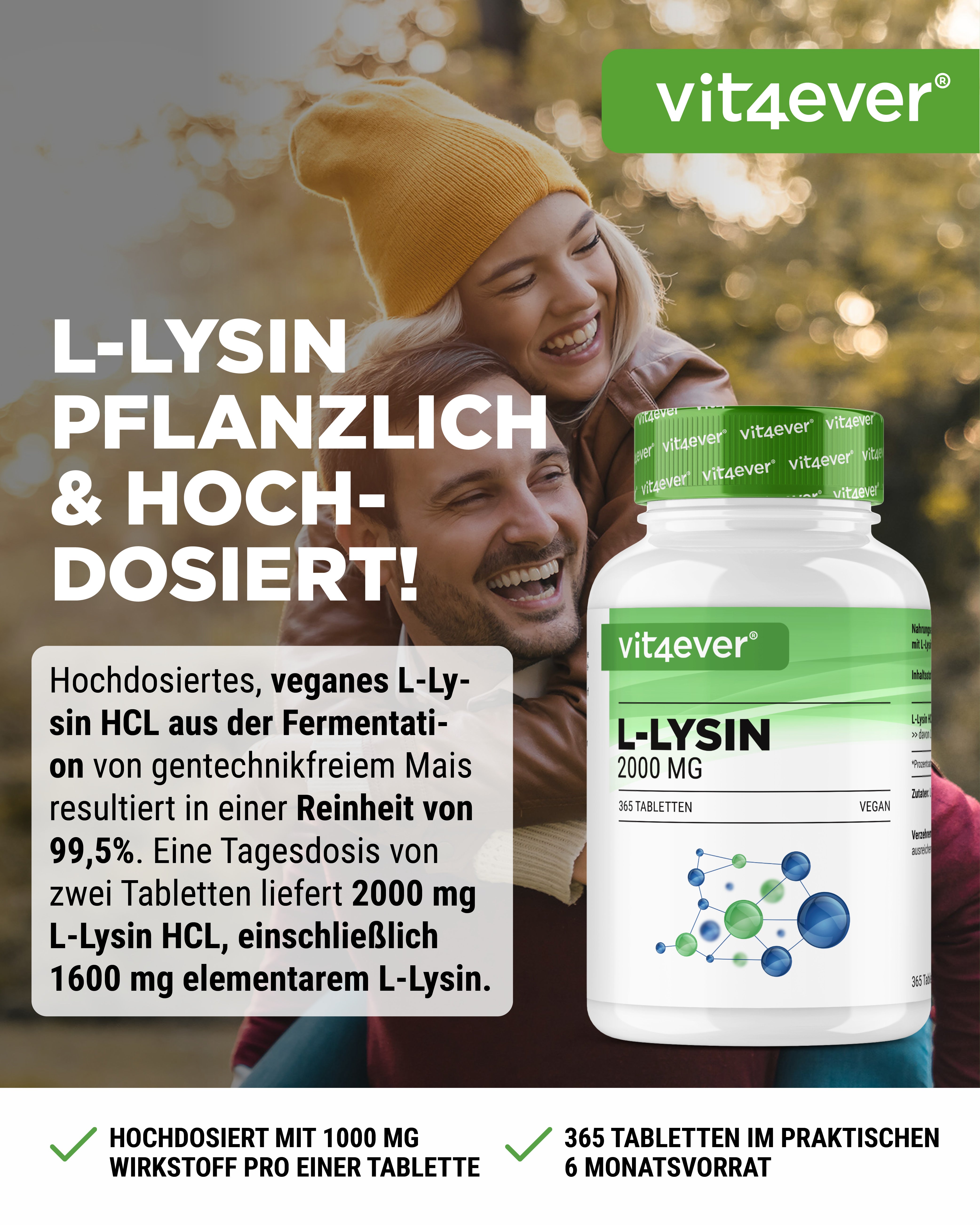 L-Lysine - 1000 mg