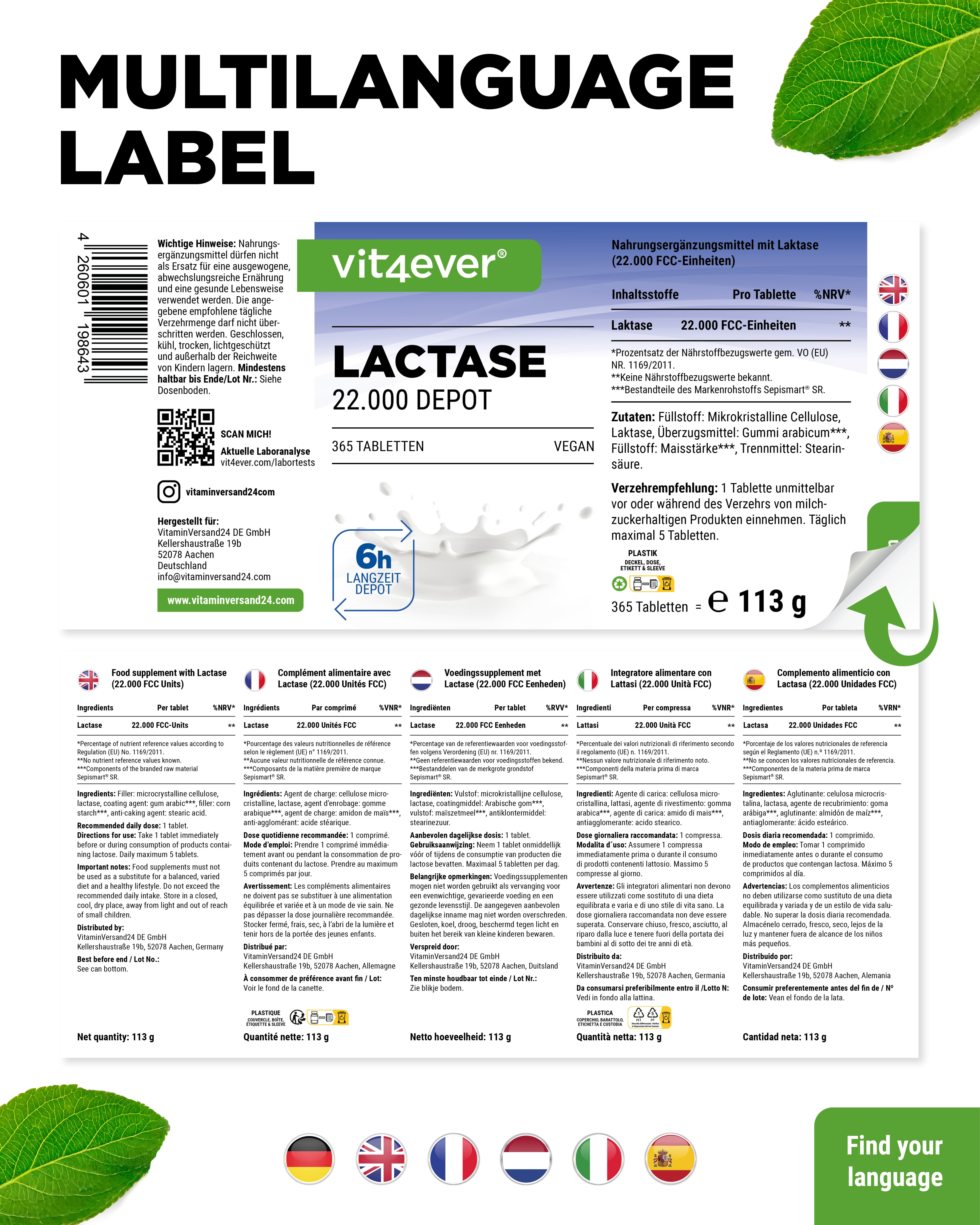 Lactase Depot 22,000