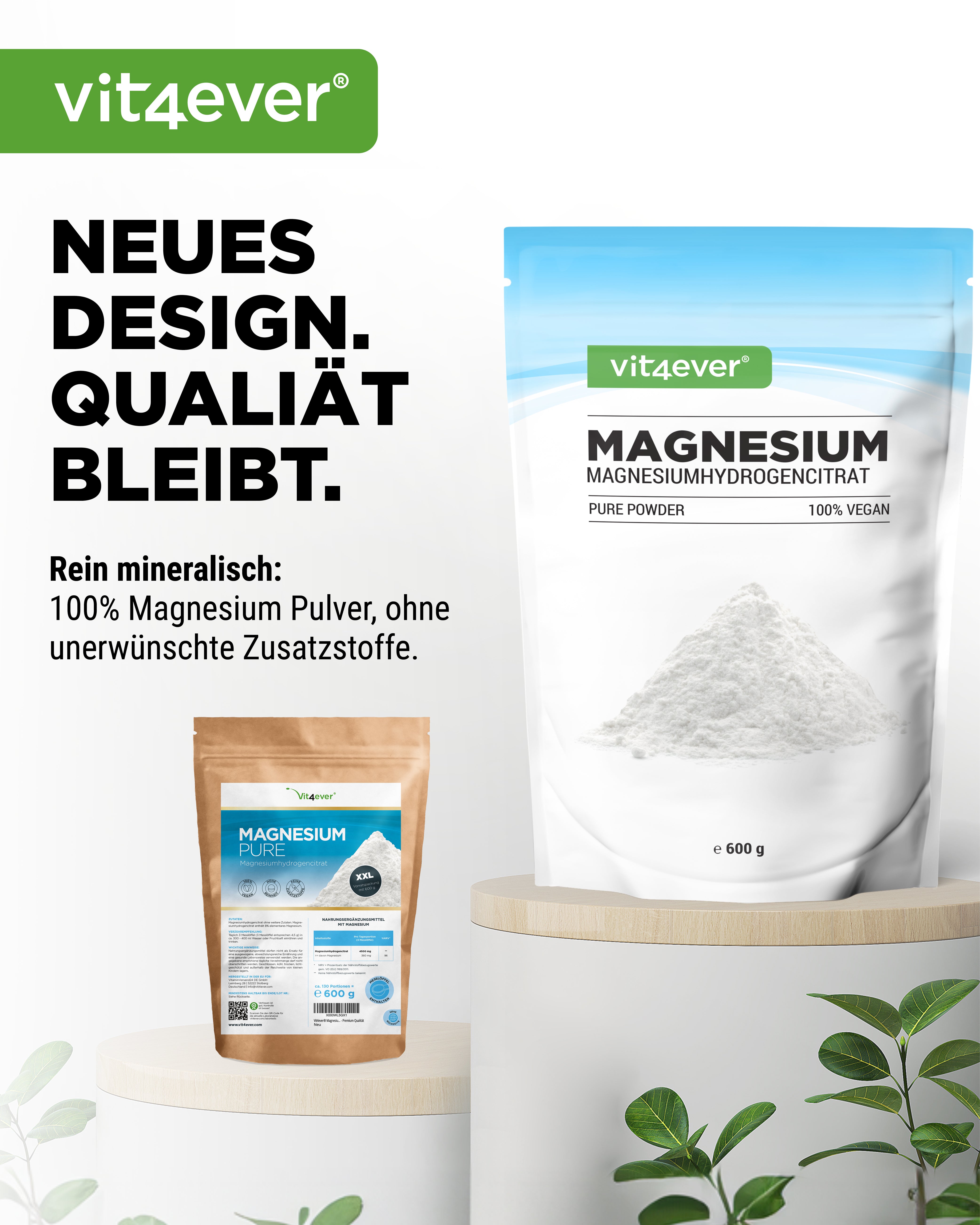 Magnesio Puro - polvere - 100% citrato di magnesio idrogeno
