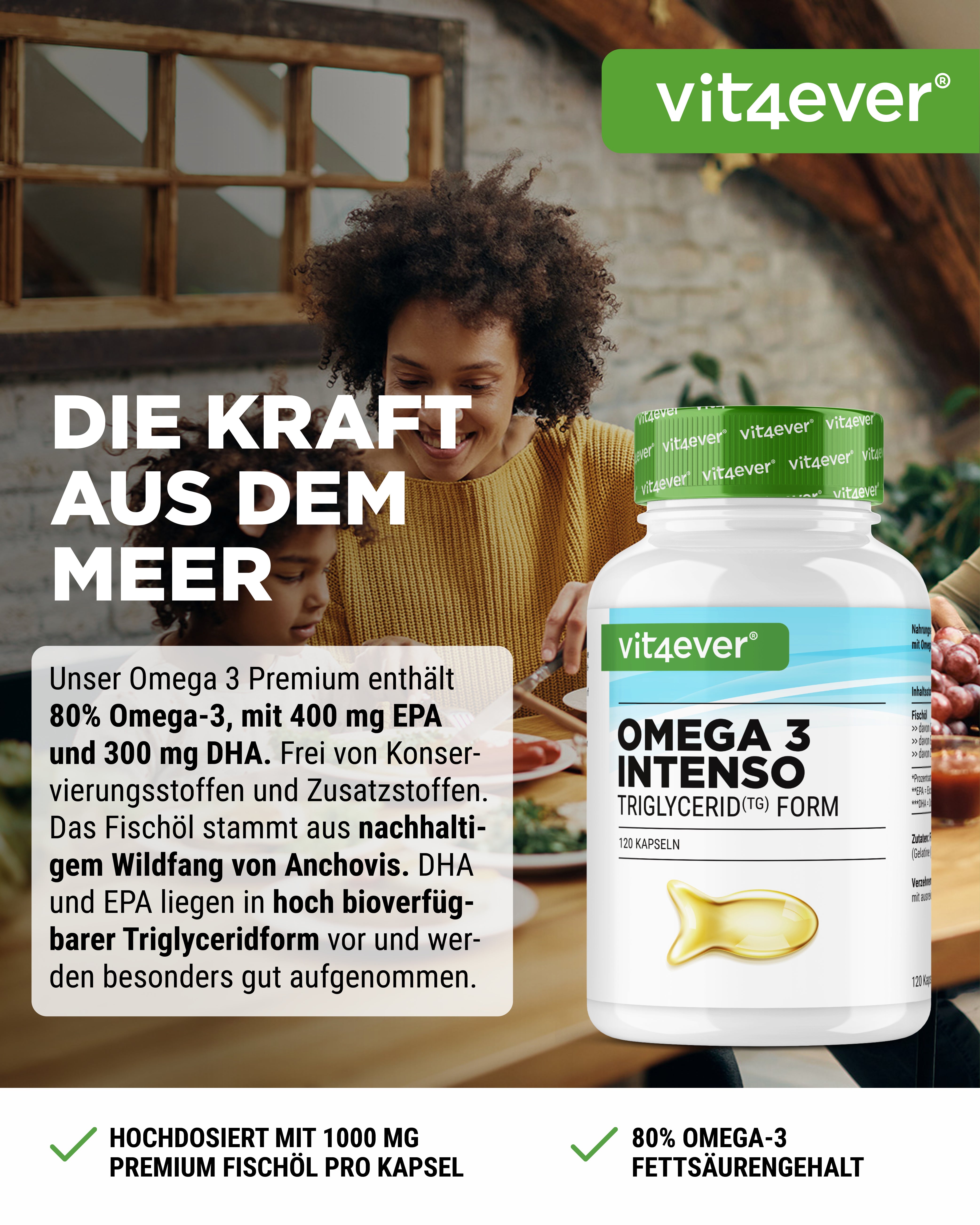Olio di pesce Omega 3 Premium