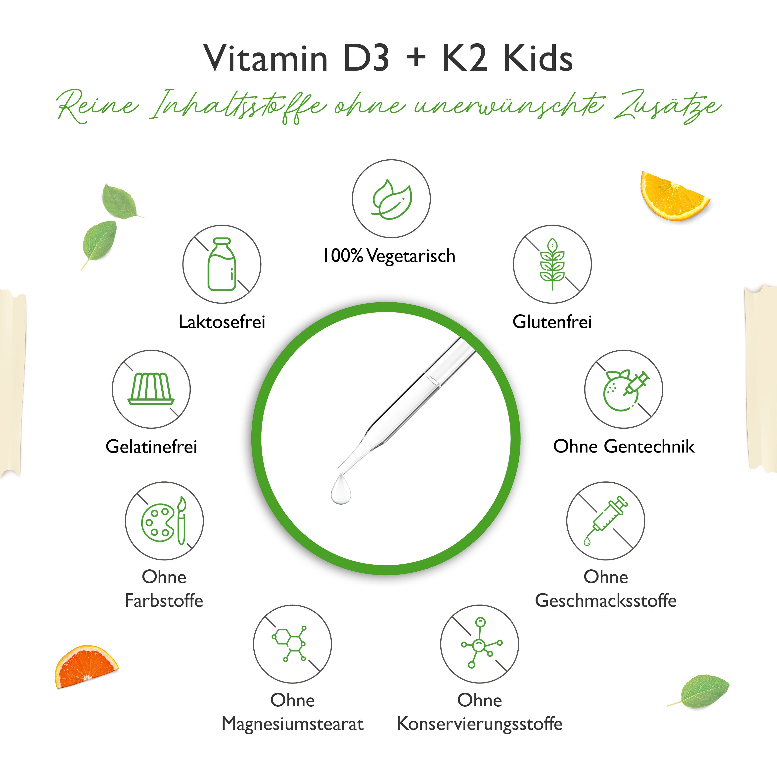 Vitamin D3 + K2 - KINDER - Tropfen 10ml