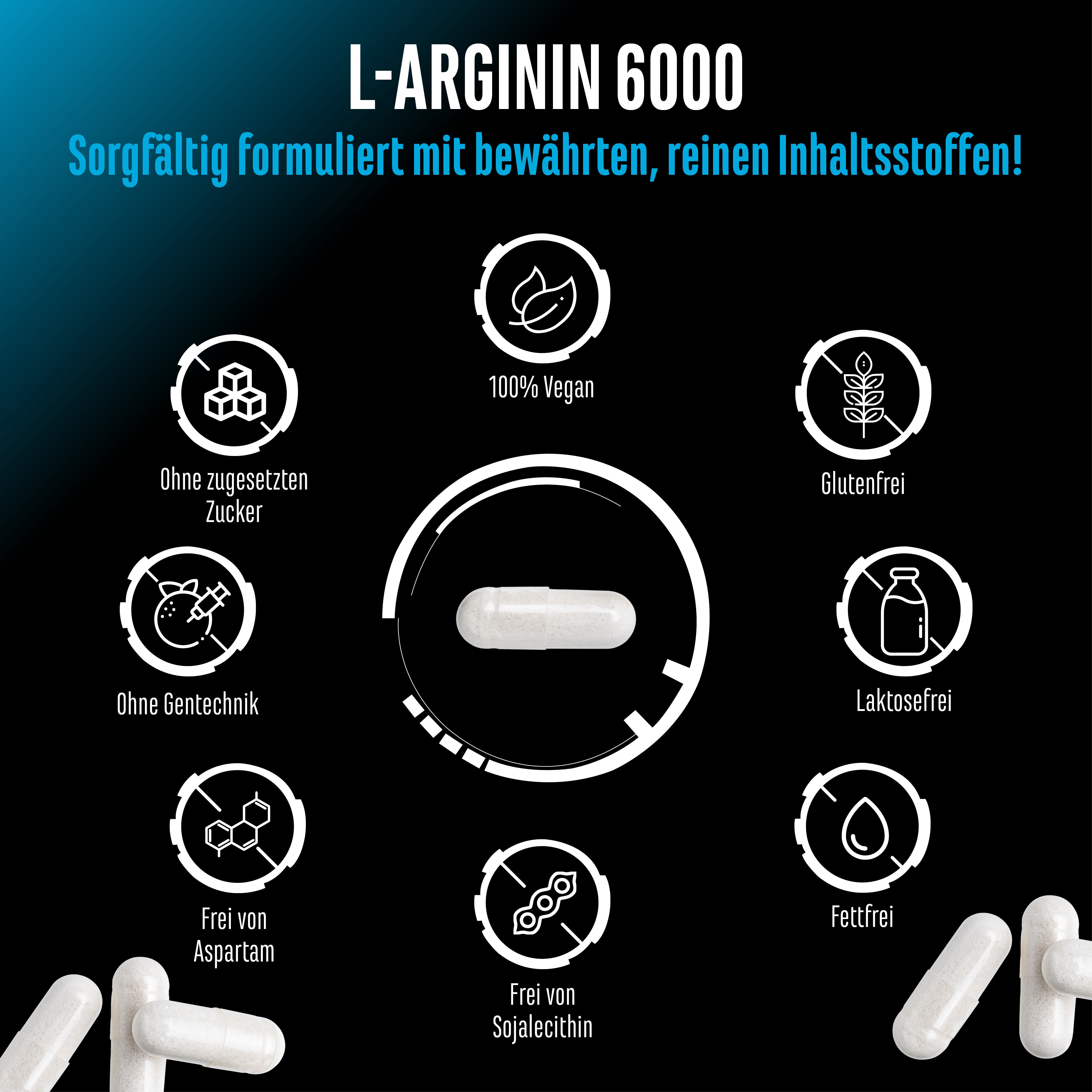 Capsule di L-Arginina HCL
