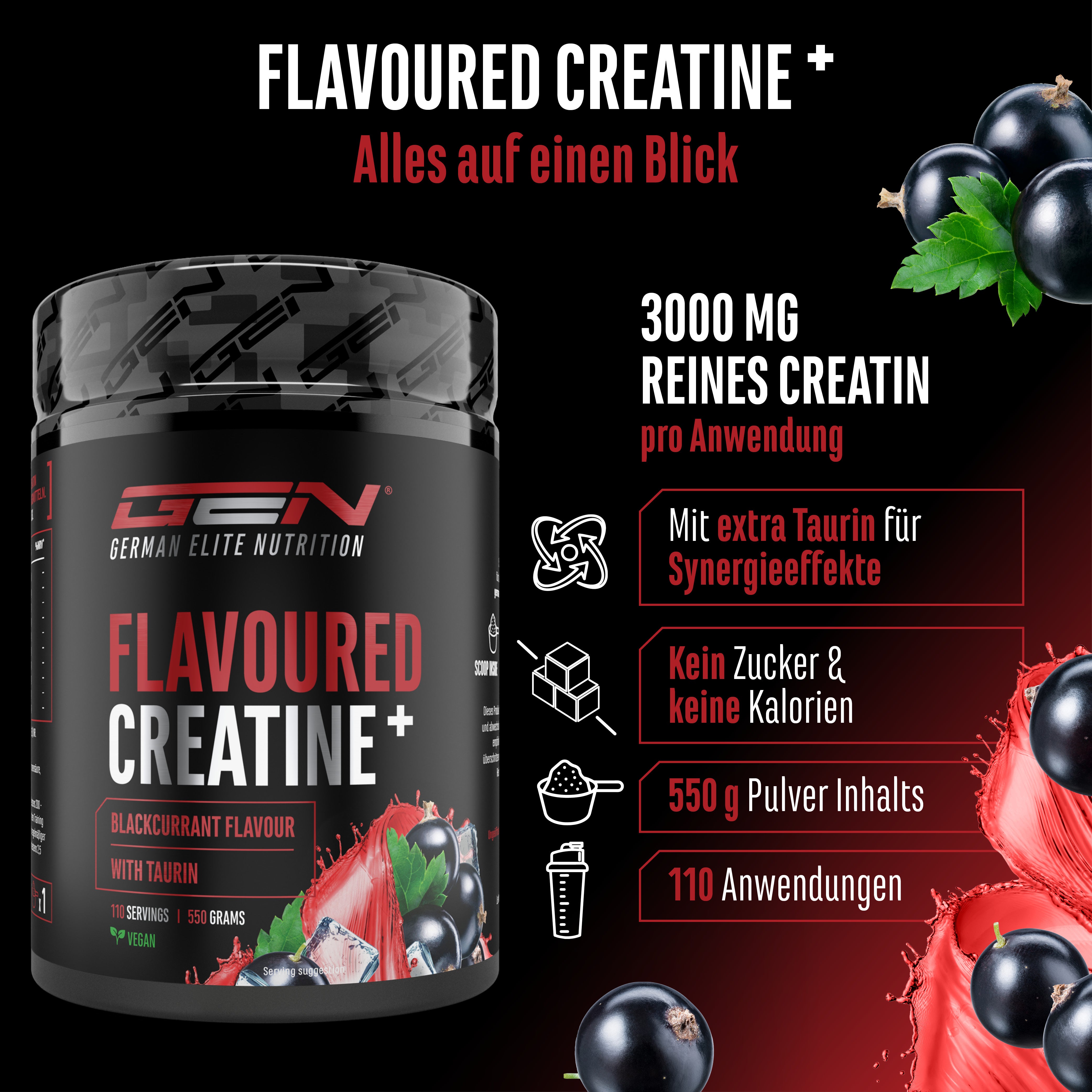 Creatina – Fragola, 550 g
