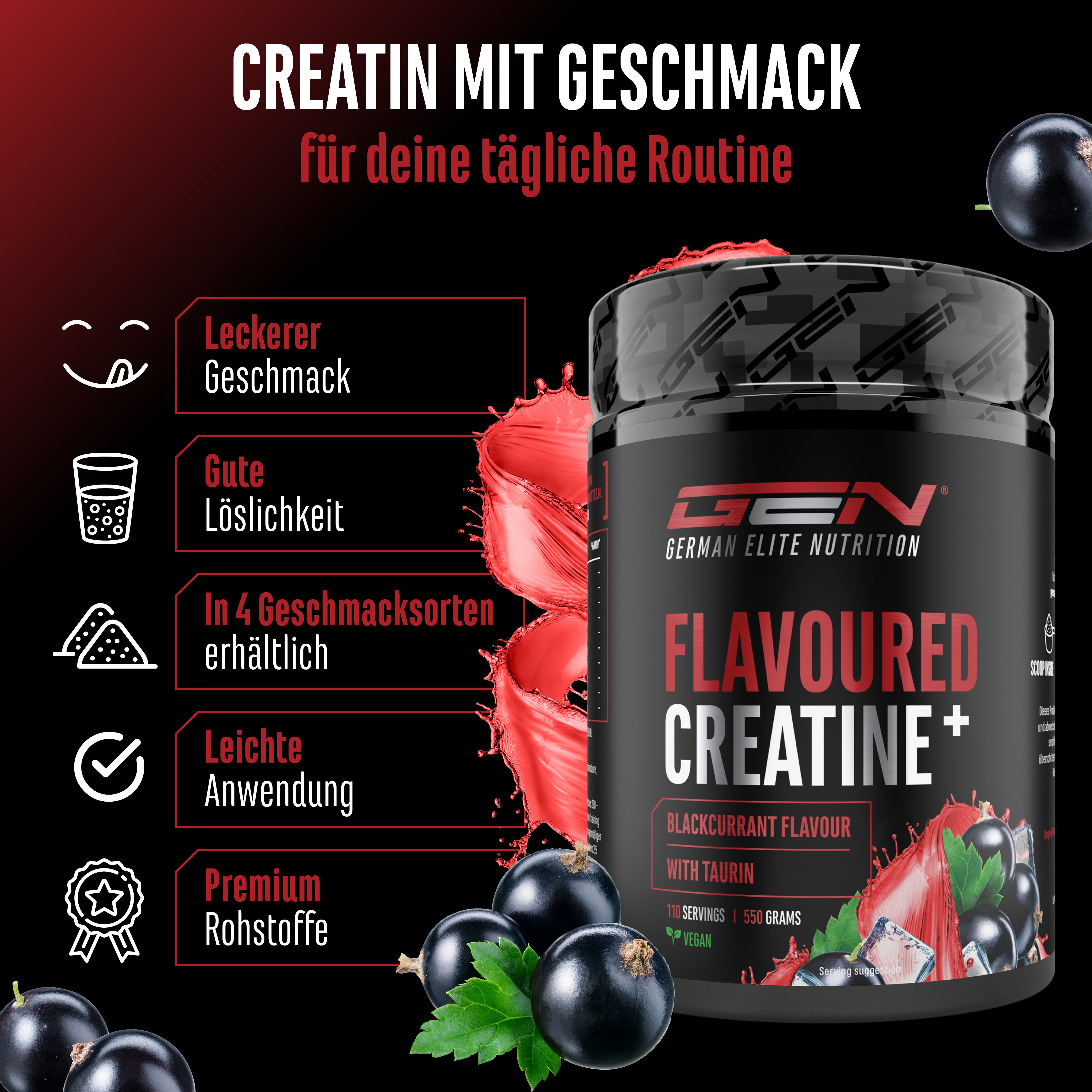 Creatina – Fragola, 550 g