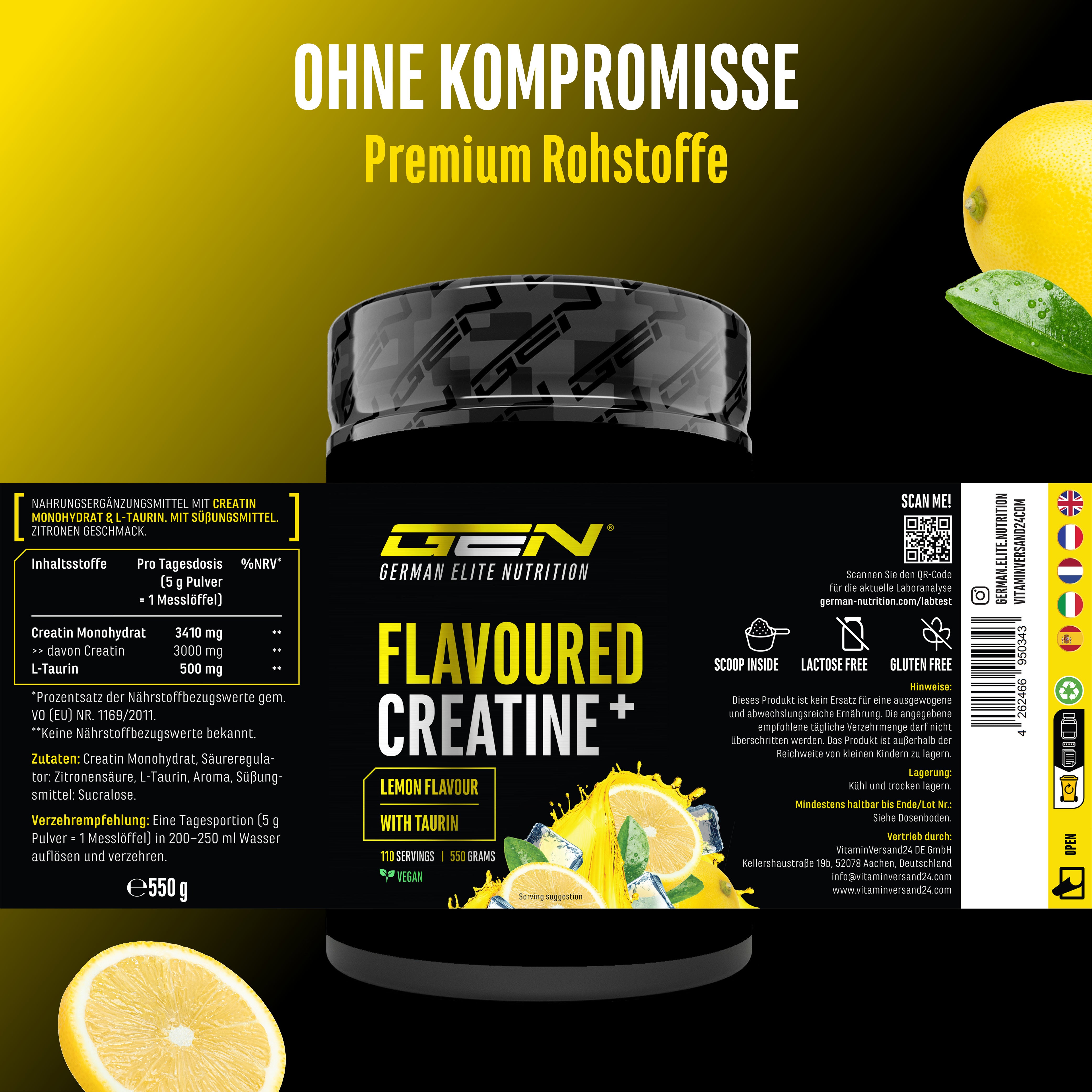 Creatina – Fragola, 550 g