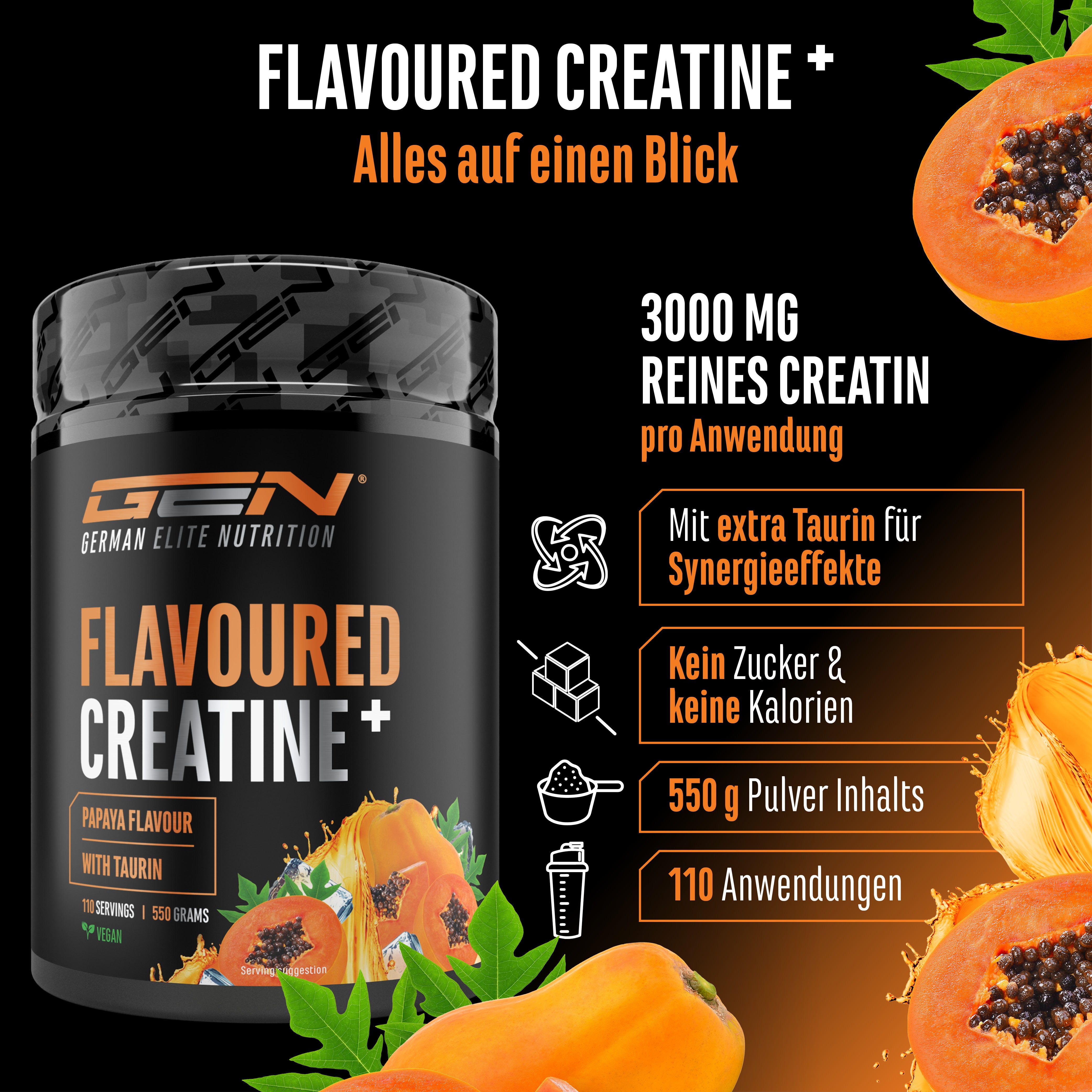 Creatina – Fragola, 550 g