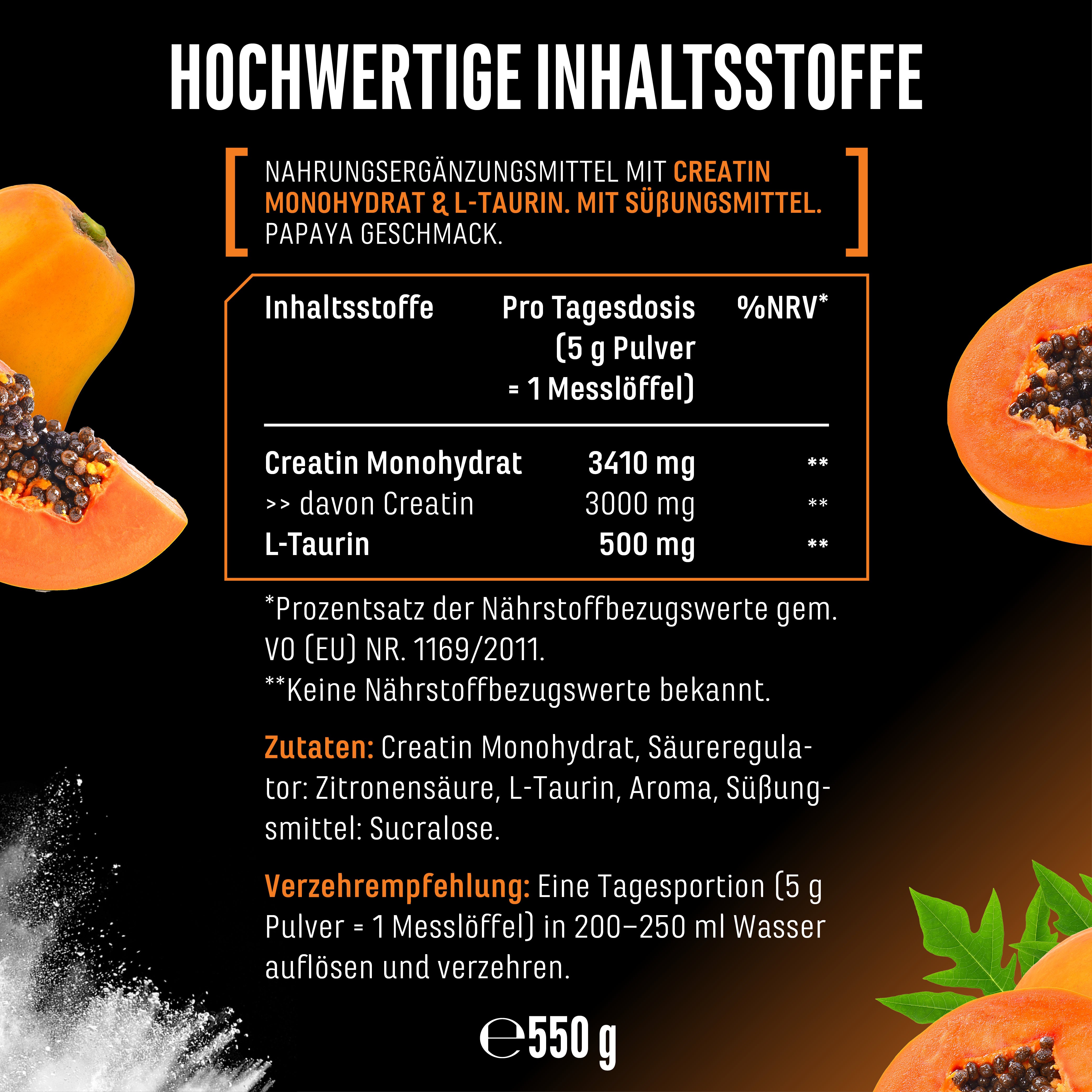 Creatina – Fragola, 550 g