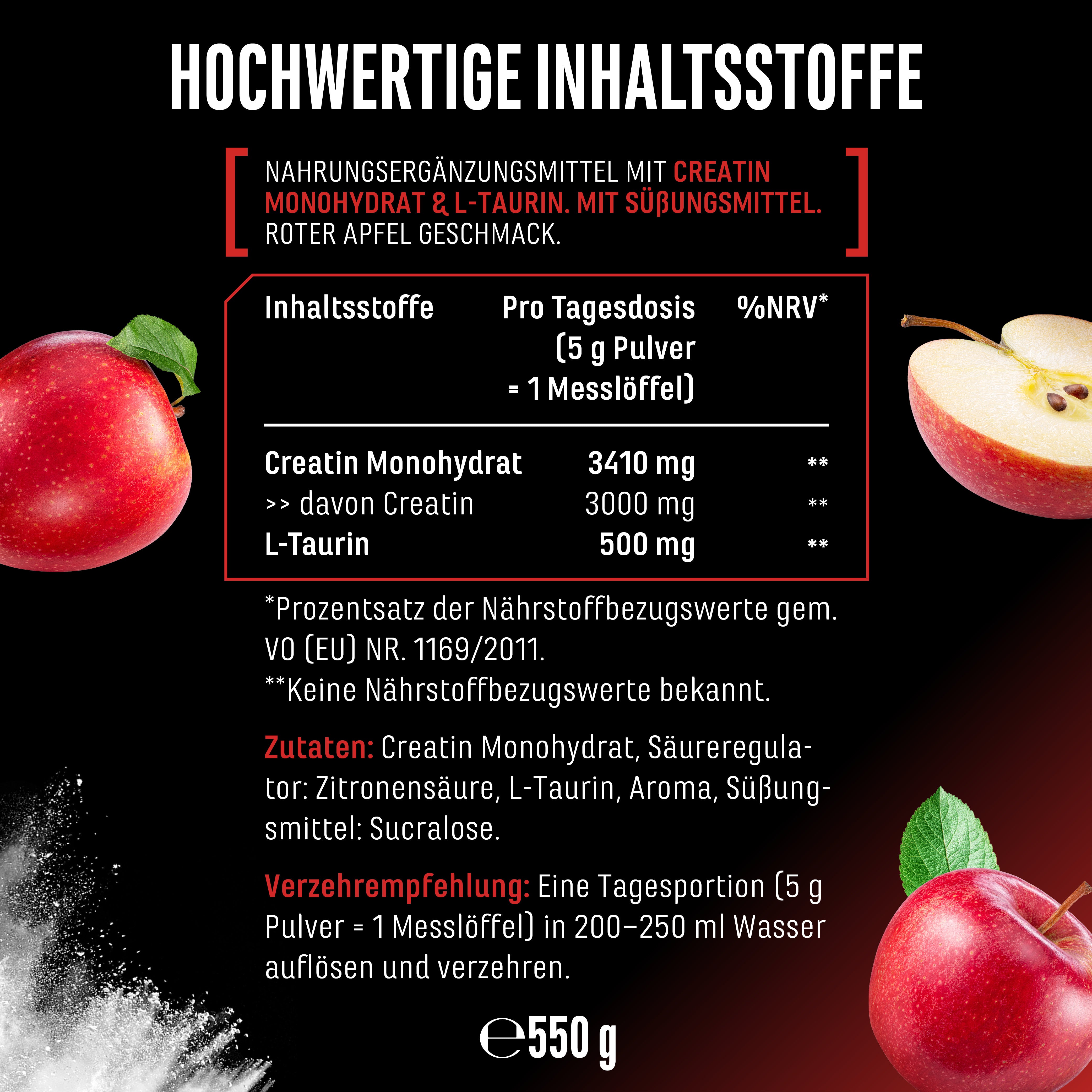 Creatina – Fragola, 550 g