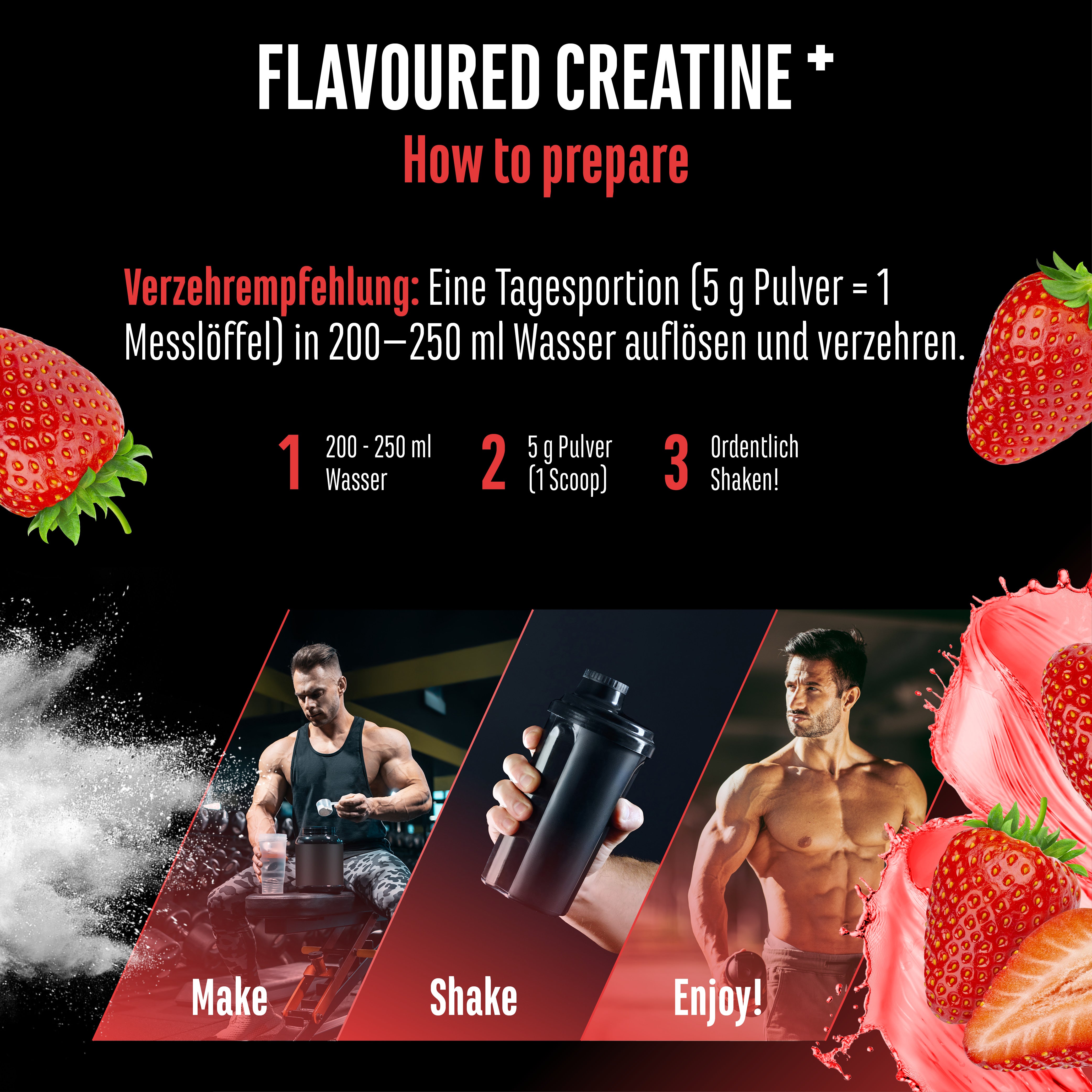 Creatina – Fragola, 550 g
