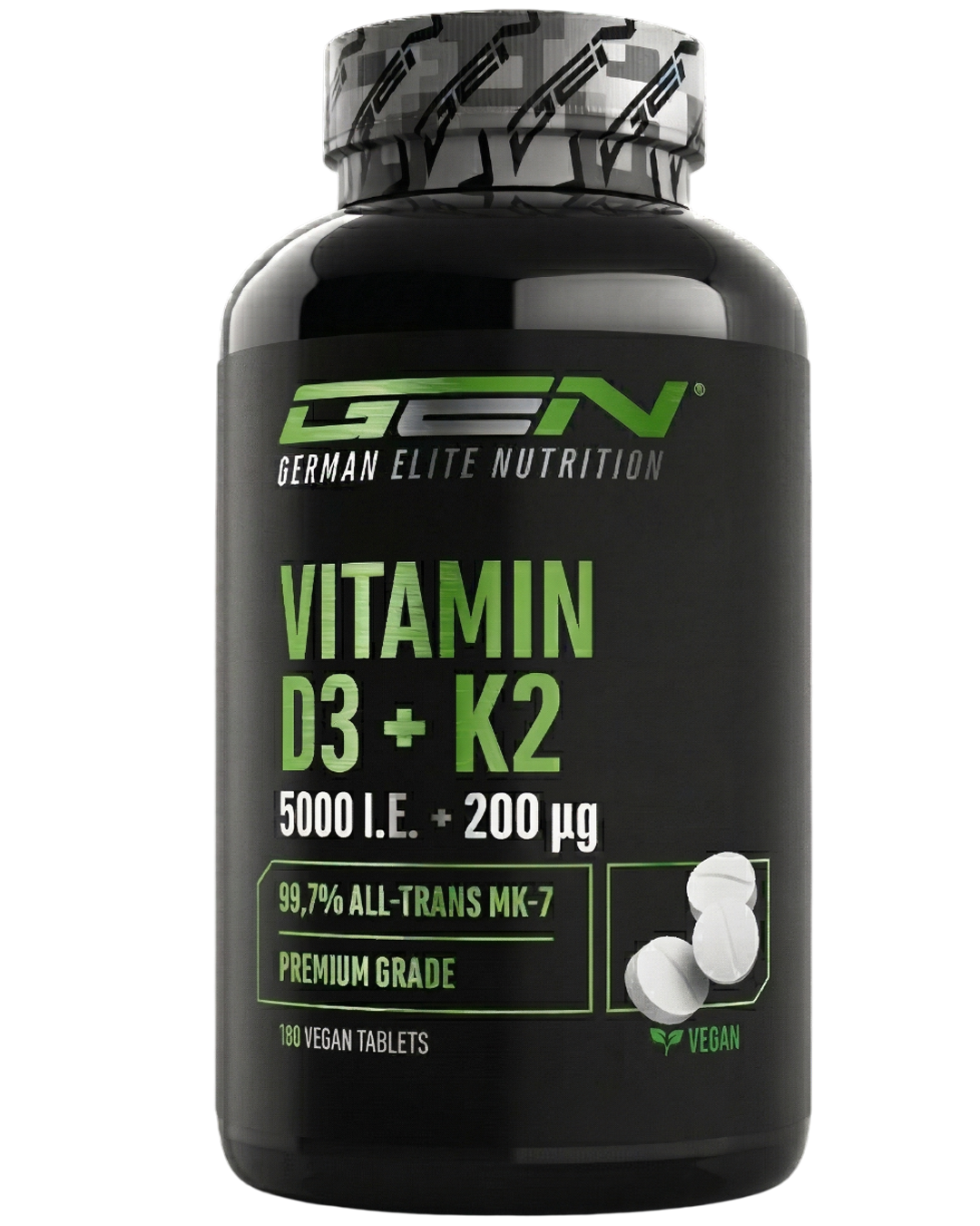 Vitamina D3 5.000 UI + K2 200 mcg vegano