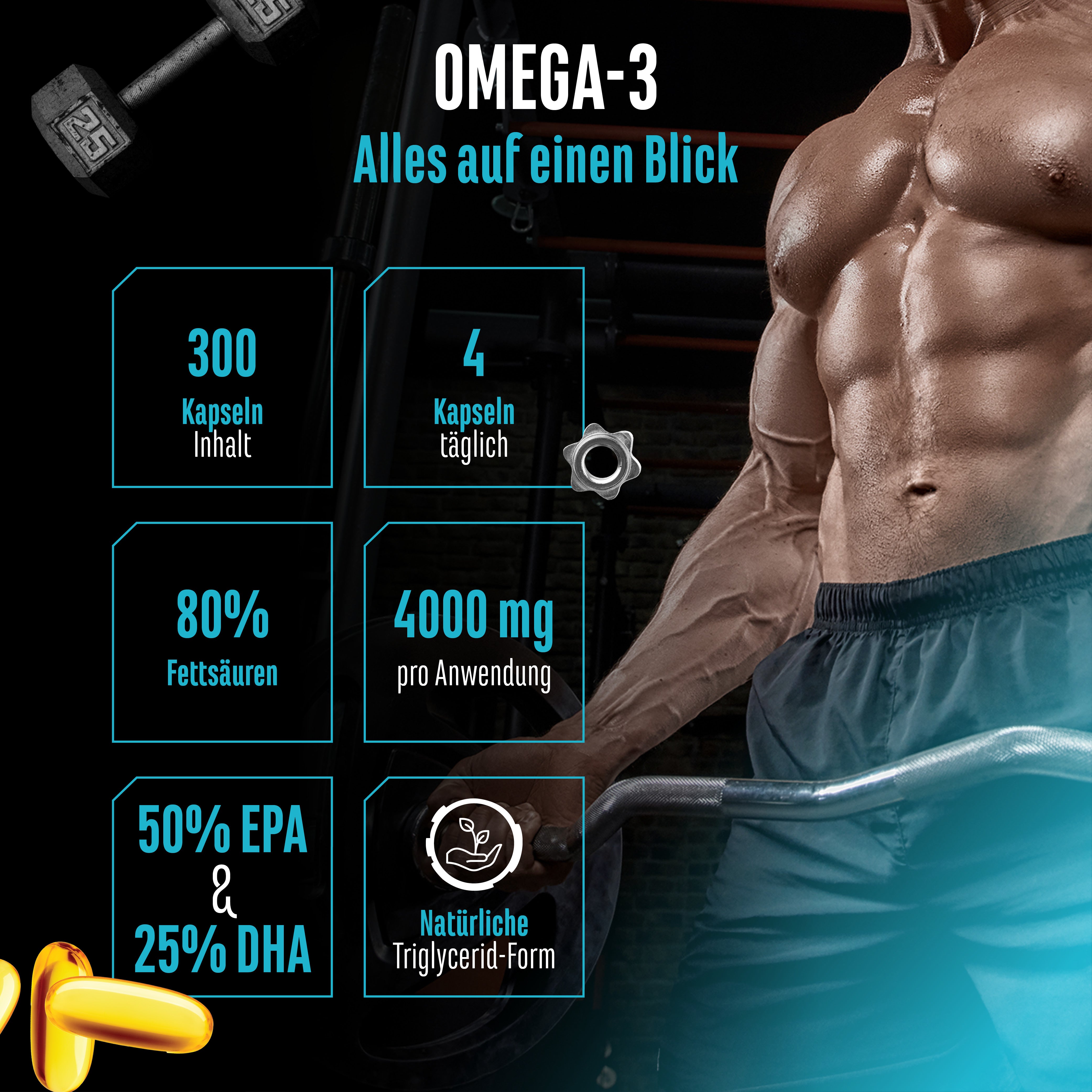 Omega 3 con 80% di acidi grassi