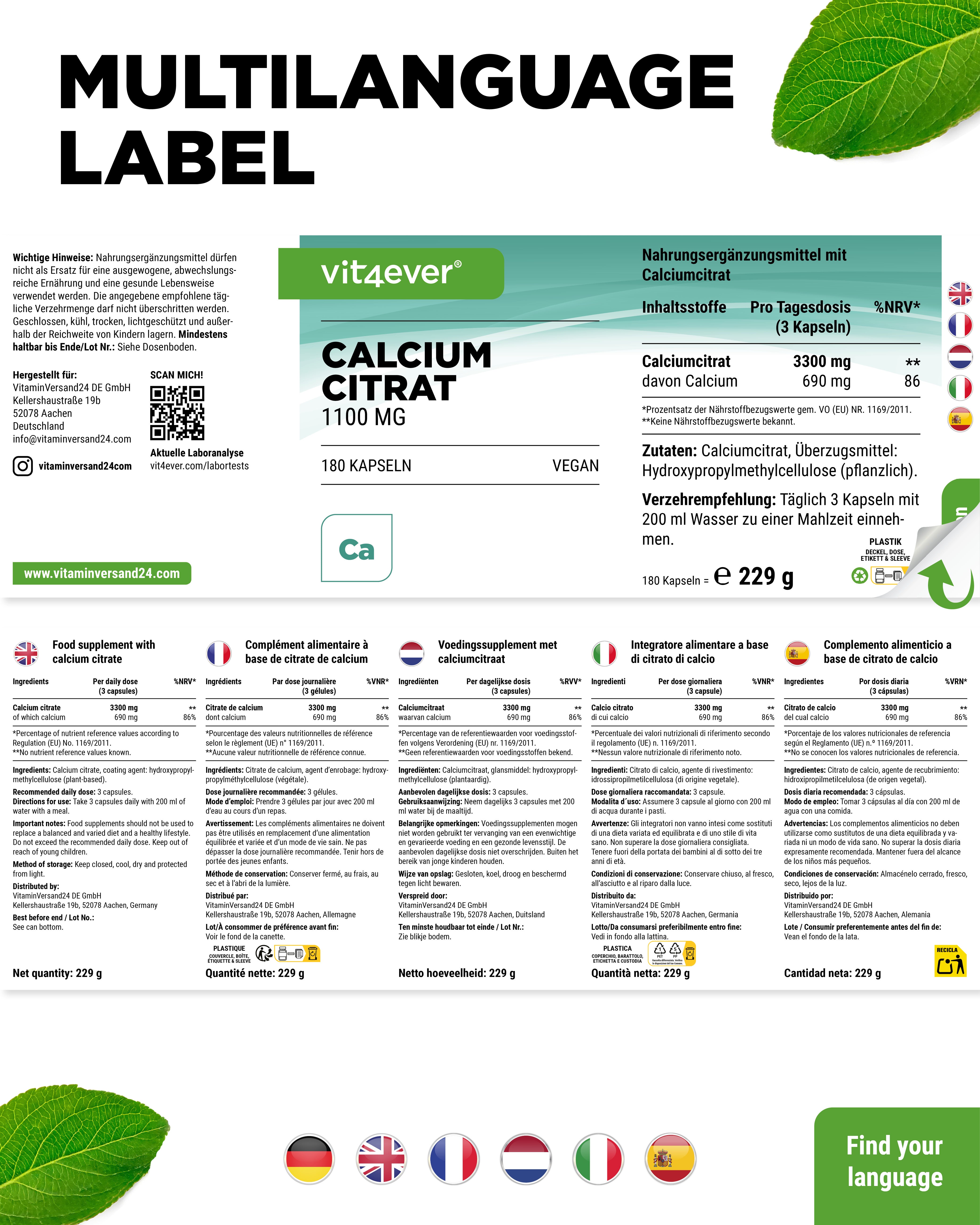 Calcium Citrat Kapseln