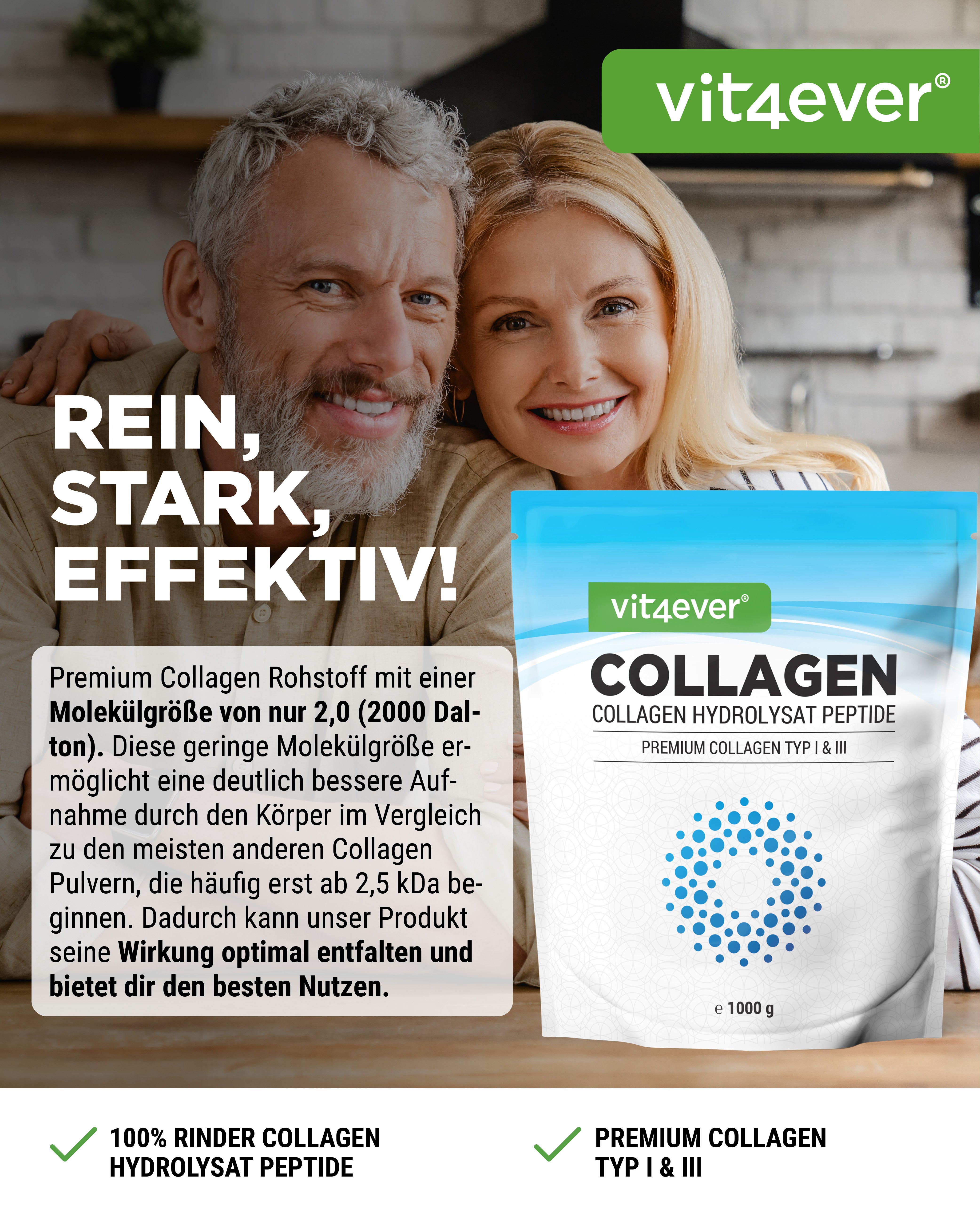 Collagene in polvere - 1000 g - Insapore