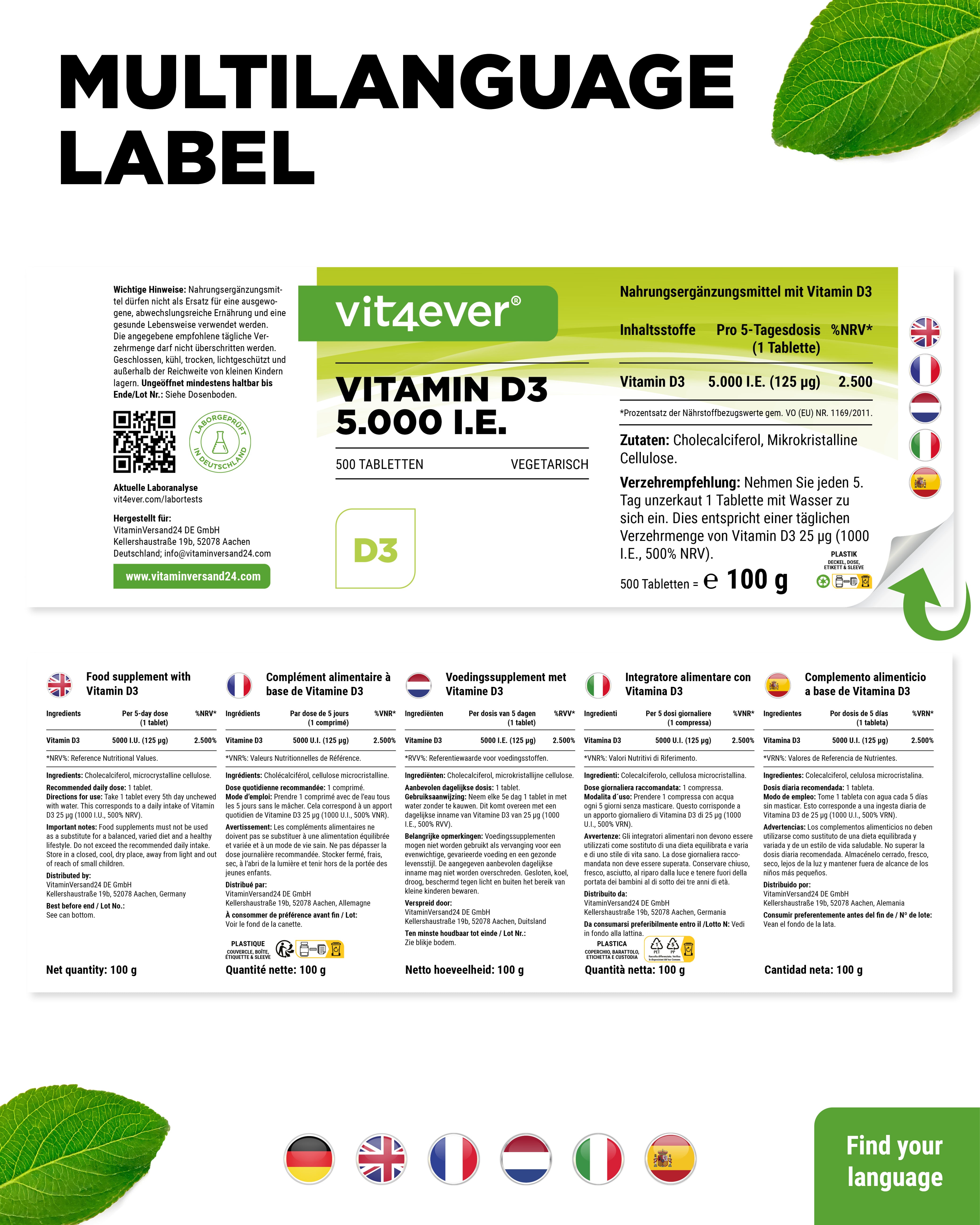 Vitamin D3 Depot 5000 IU