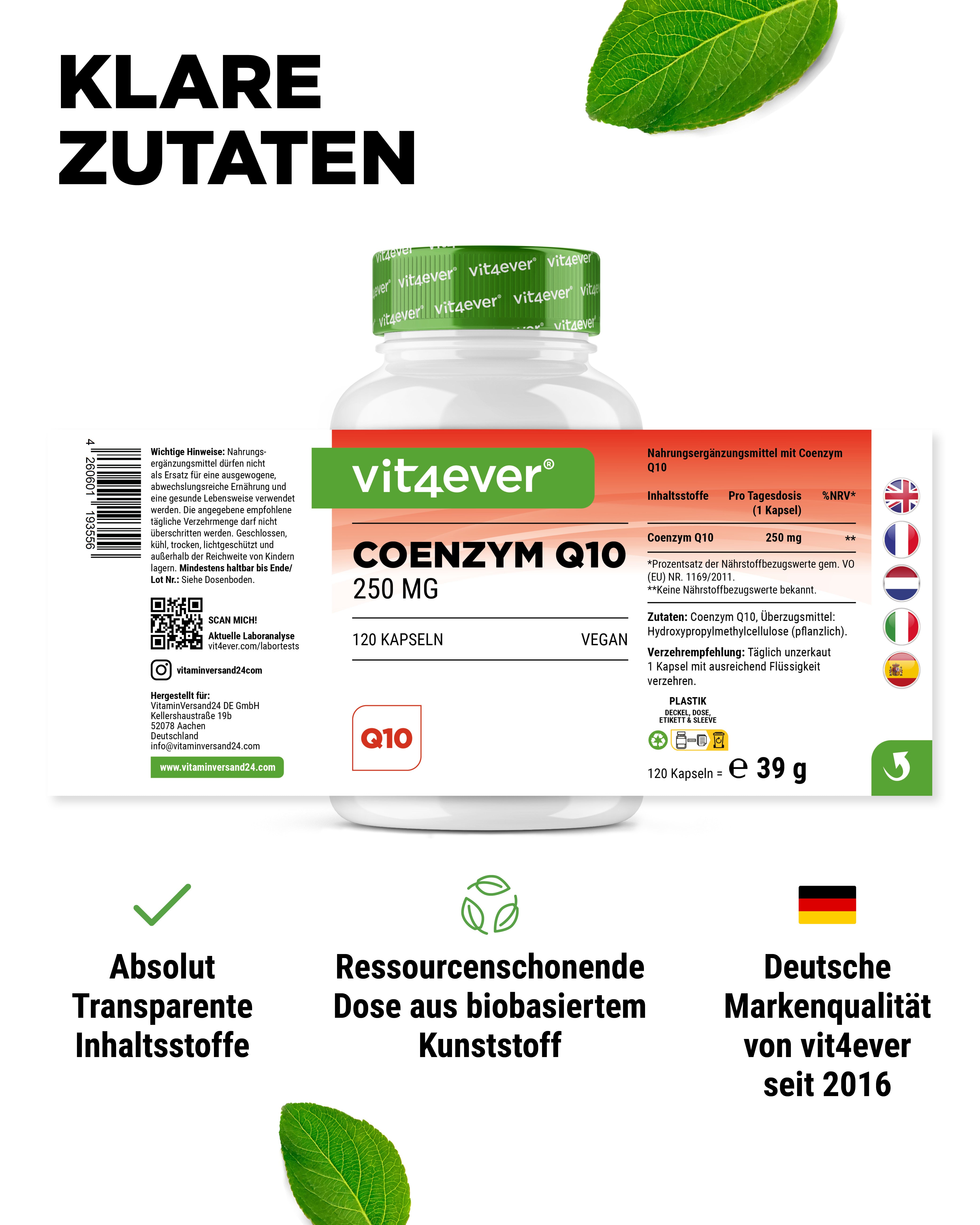 Coenzima Q10 - 250 mg