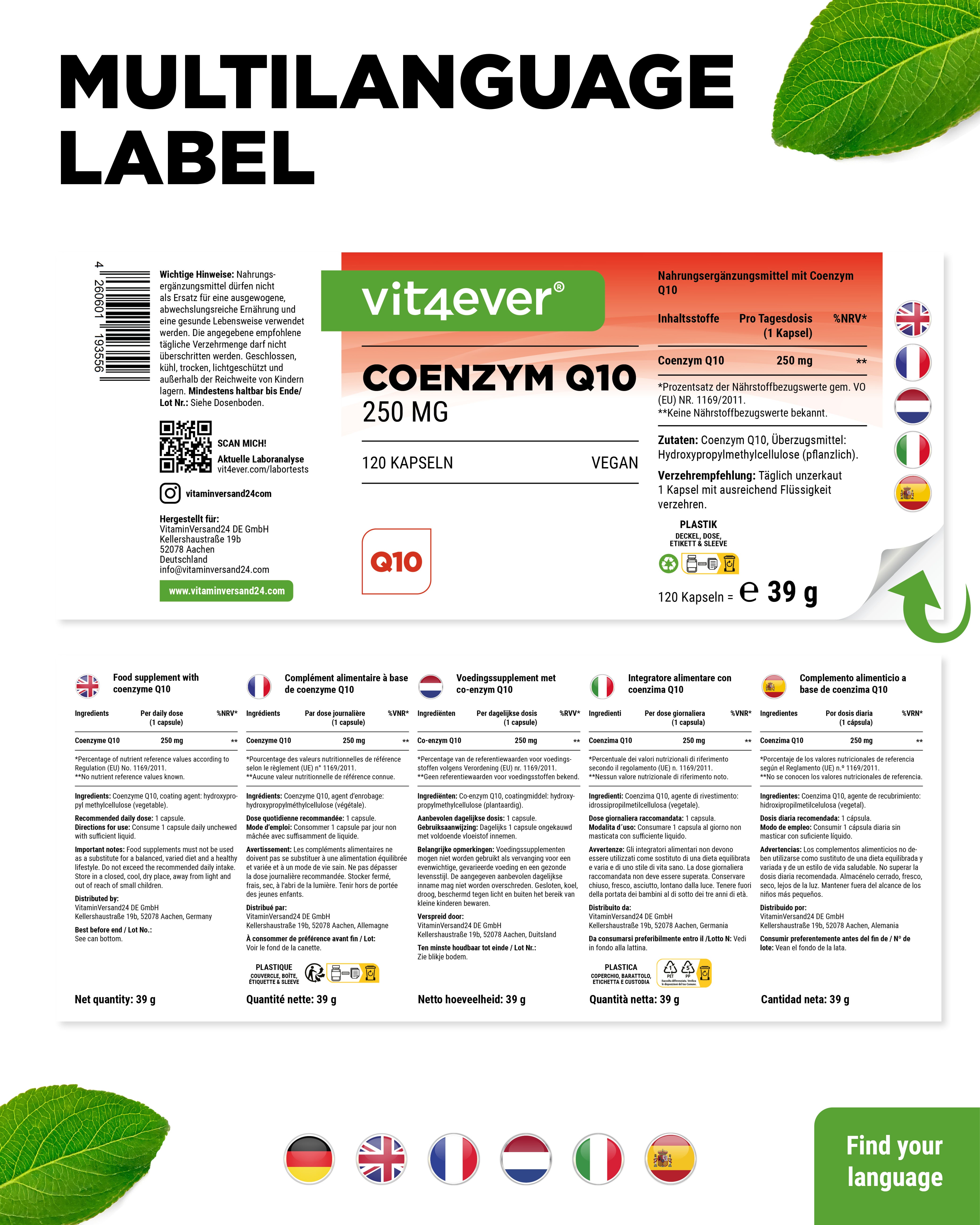 Coenzima Q10 - 250 mg