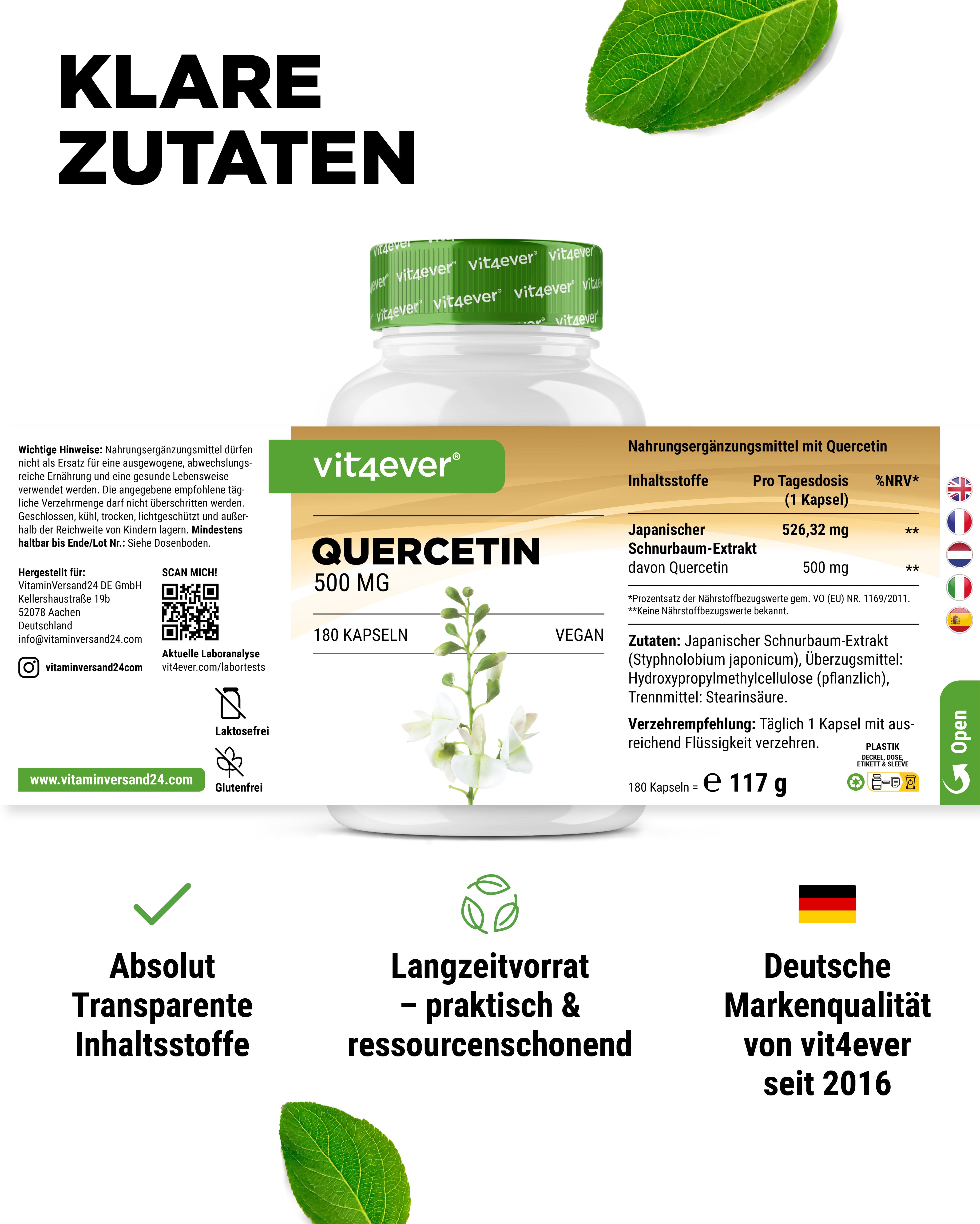 Kwercetyna - 500 mg