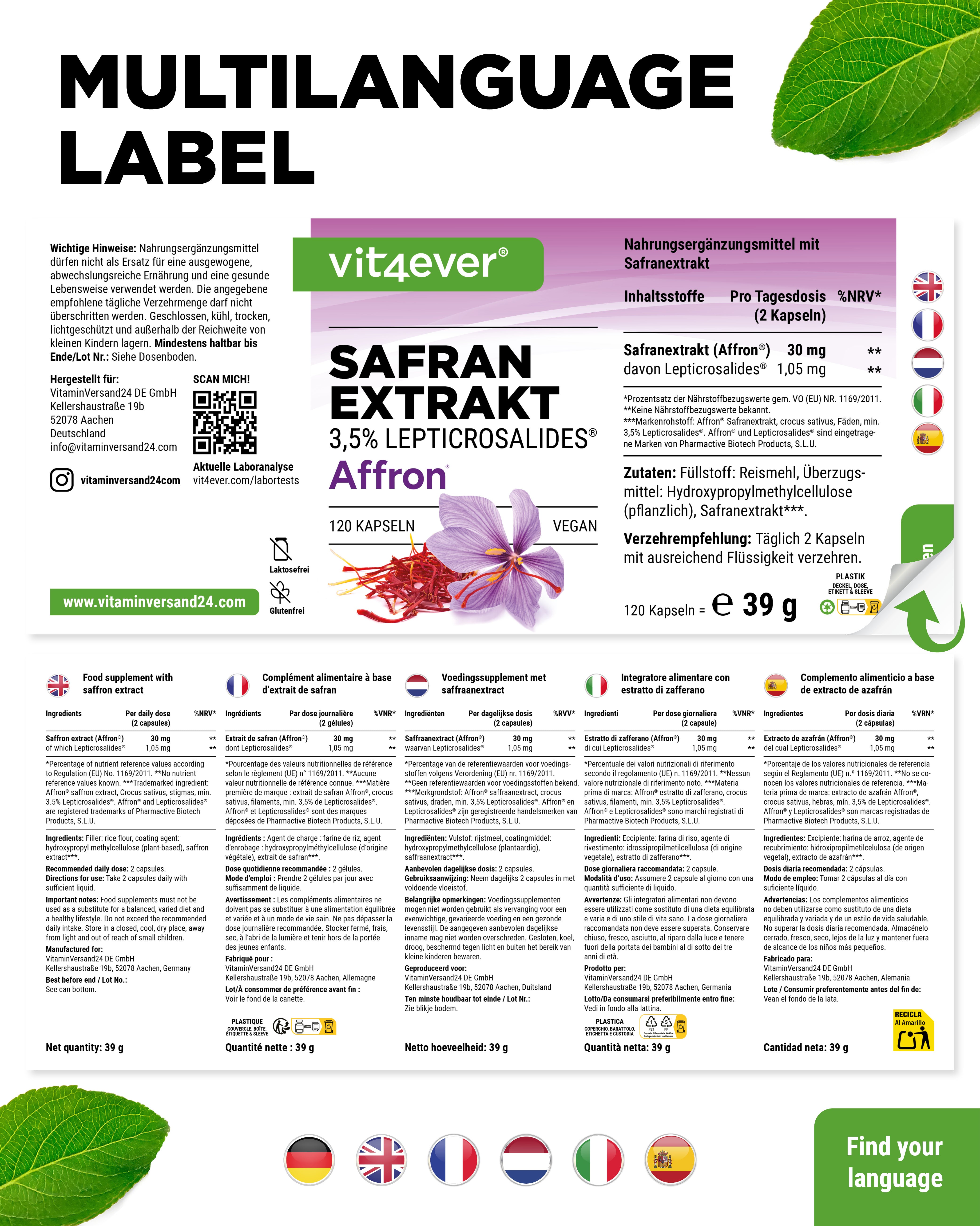 Safran Exktrakt -  AFFRON®