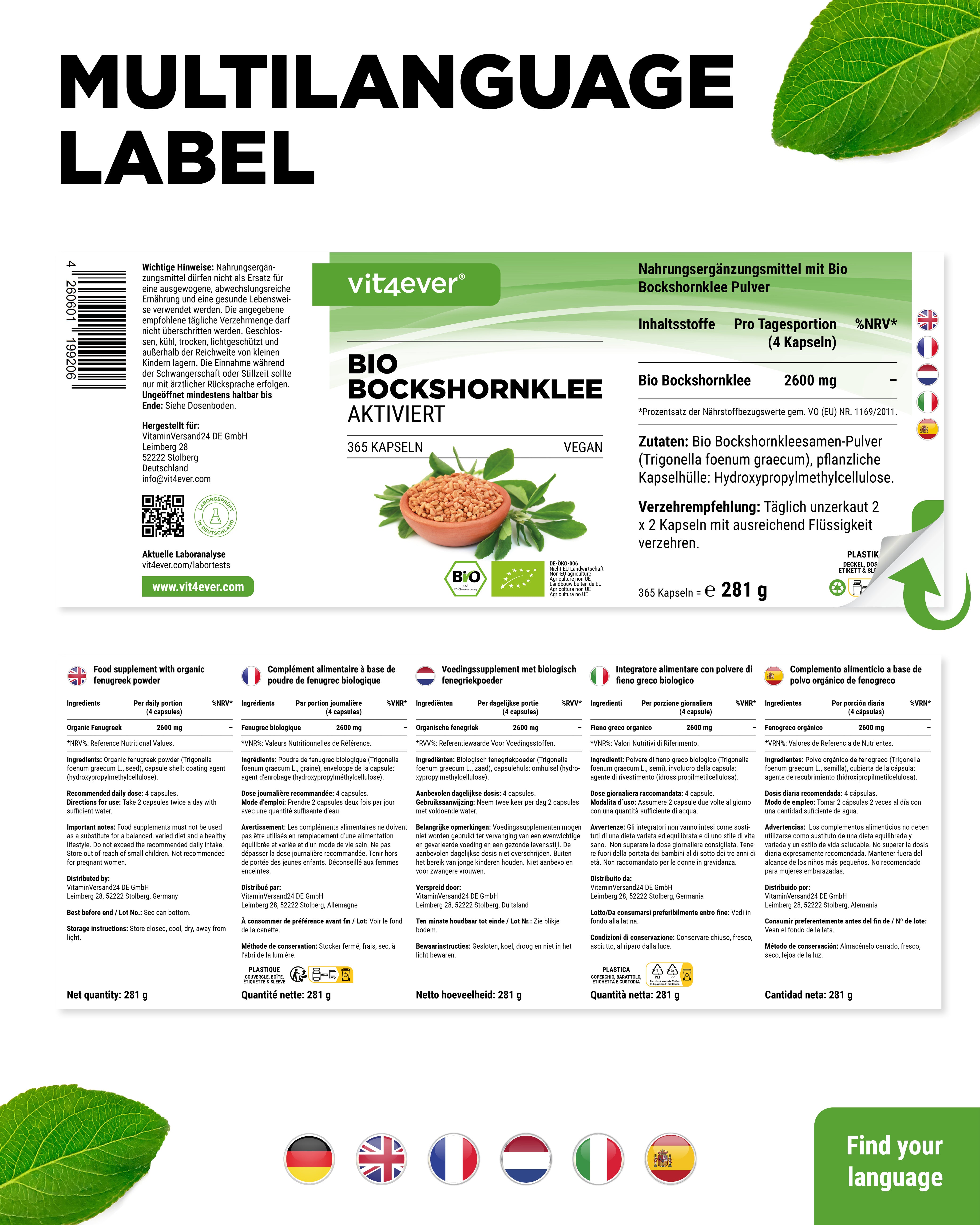 Fieno greco bio attivato