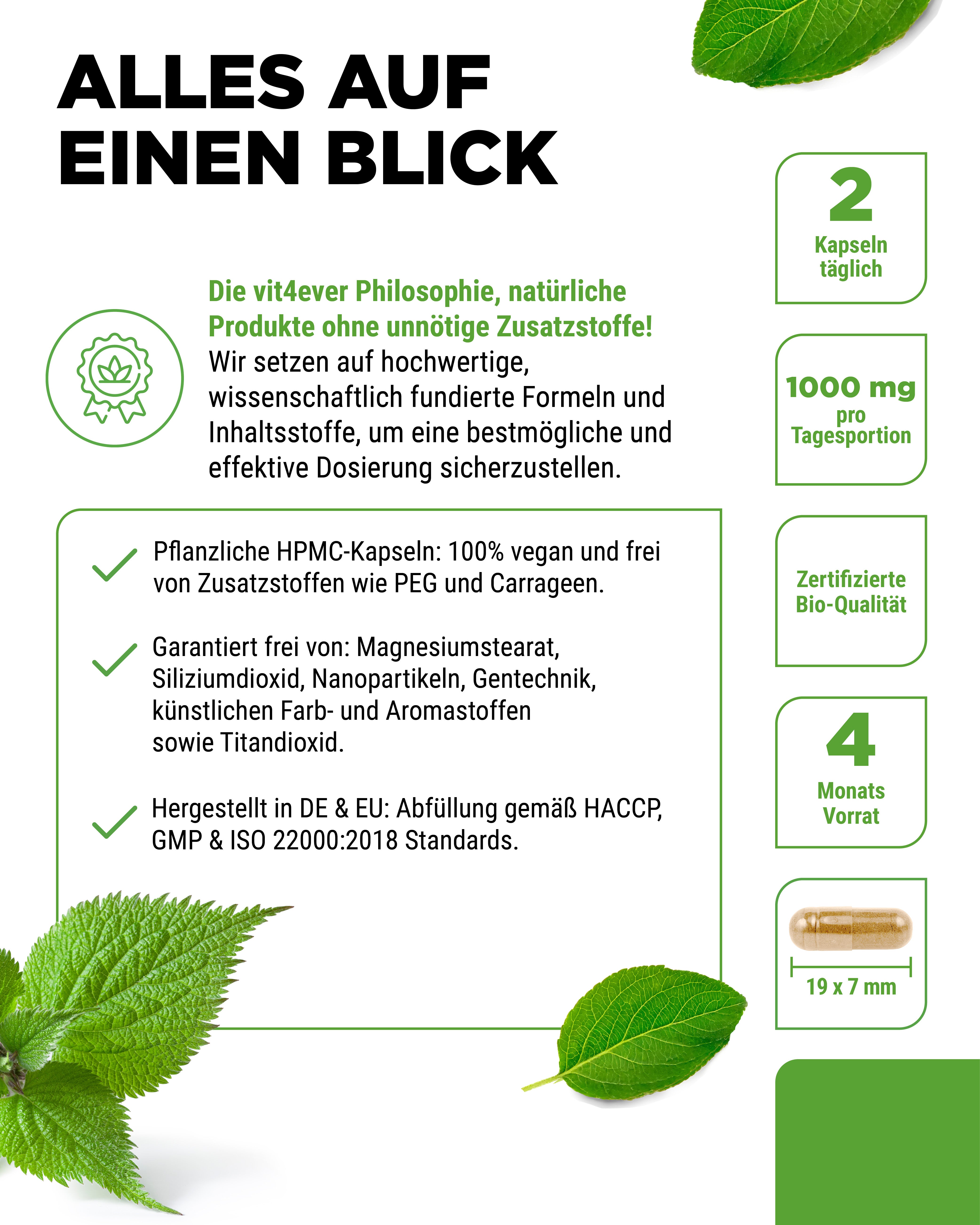 Bio Brandnetelextract - 500 mg