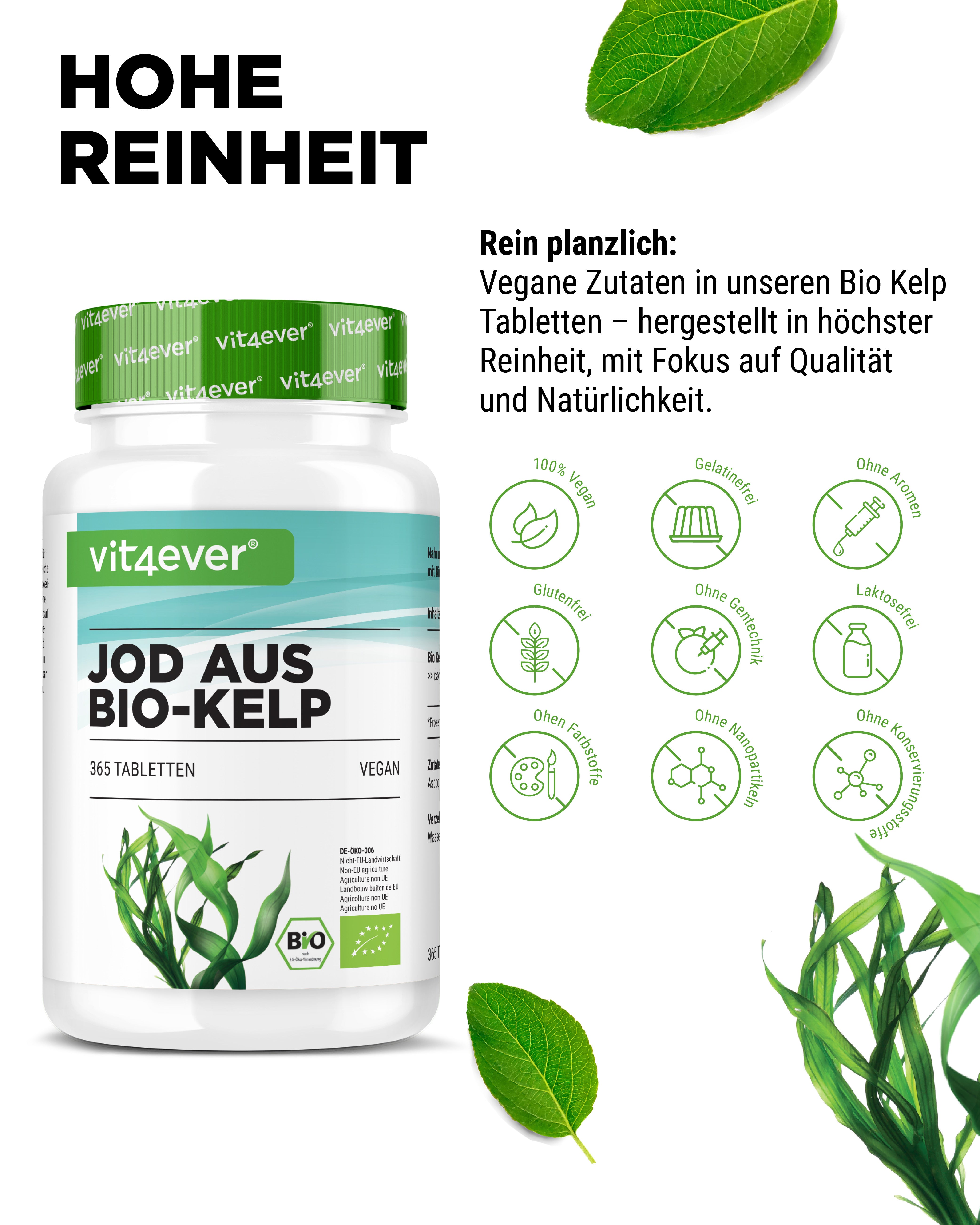Estratto di Kelp Bio (iodio naturale) - 200 µg