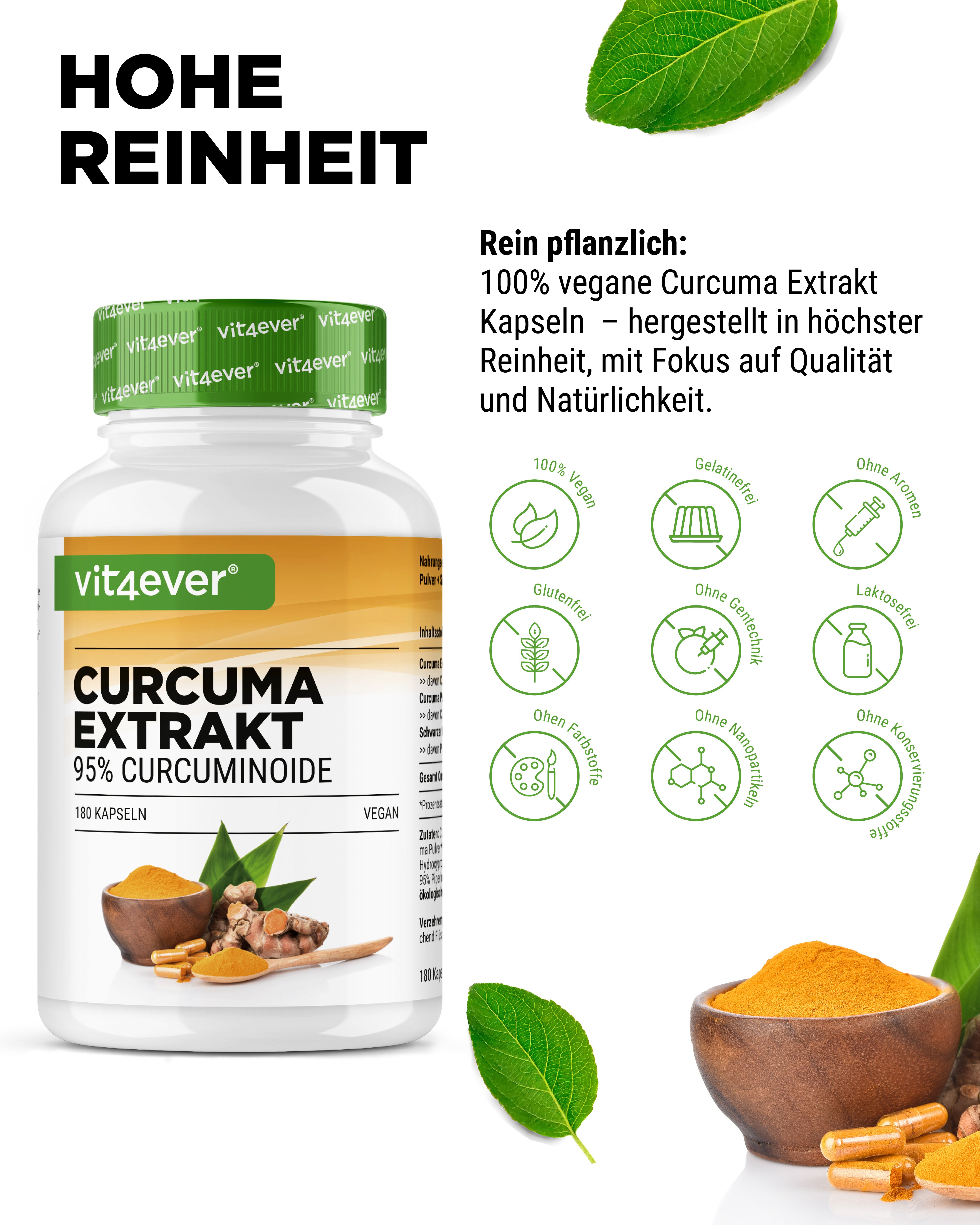 Intensywny ekstakt kurkumy - 180 kapsułek