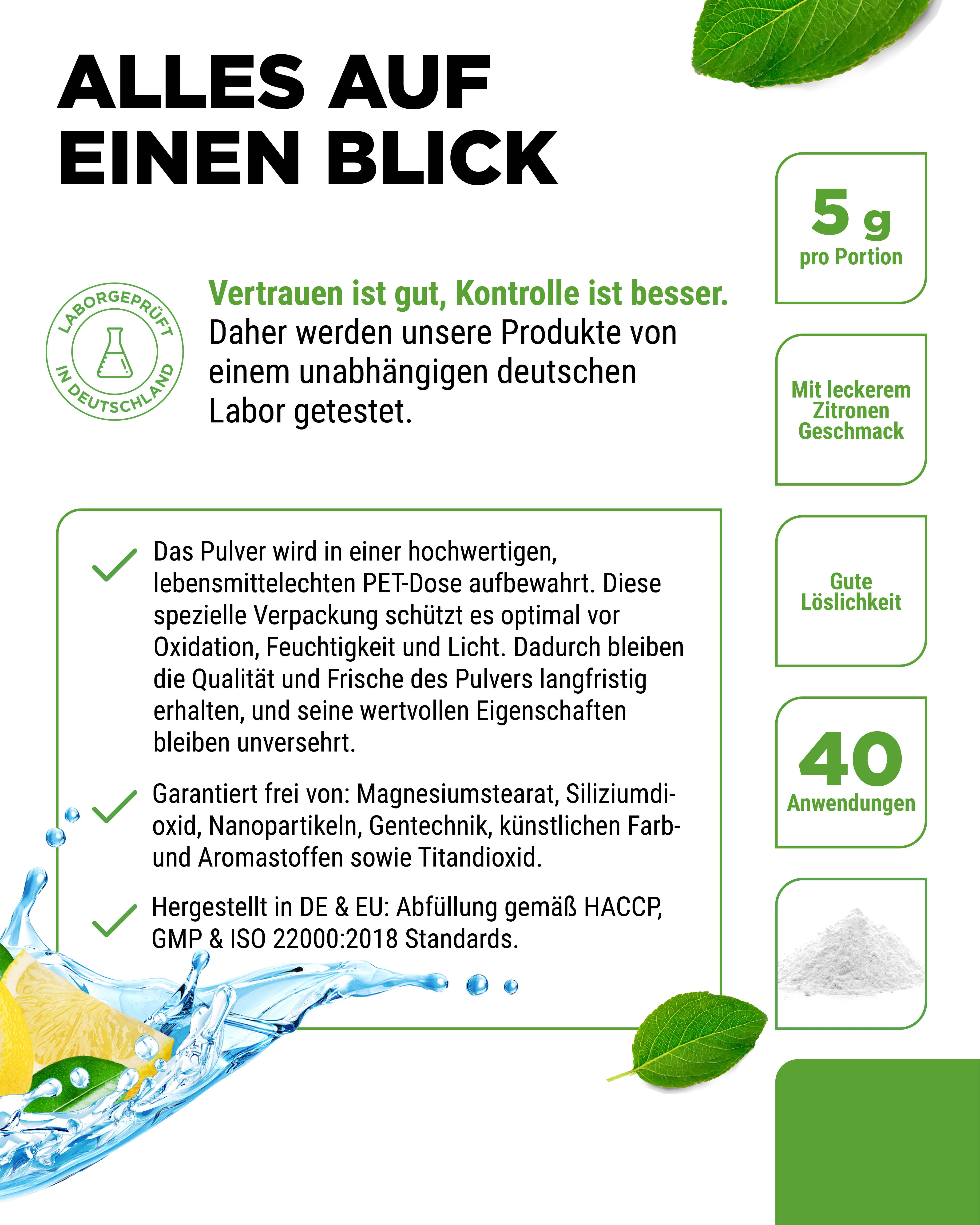 Electrolitos - Limón, 200 g