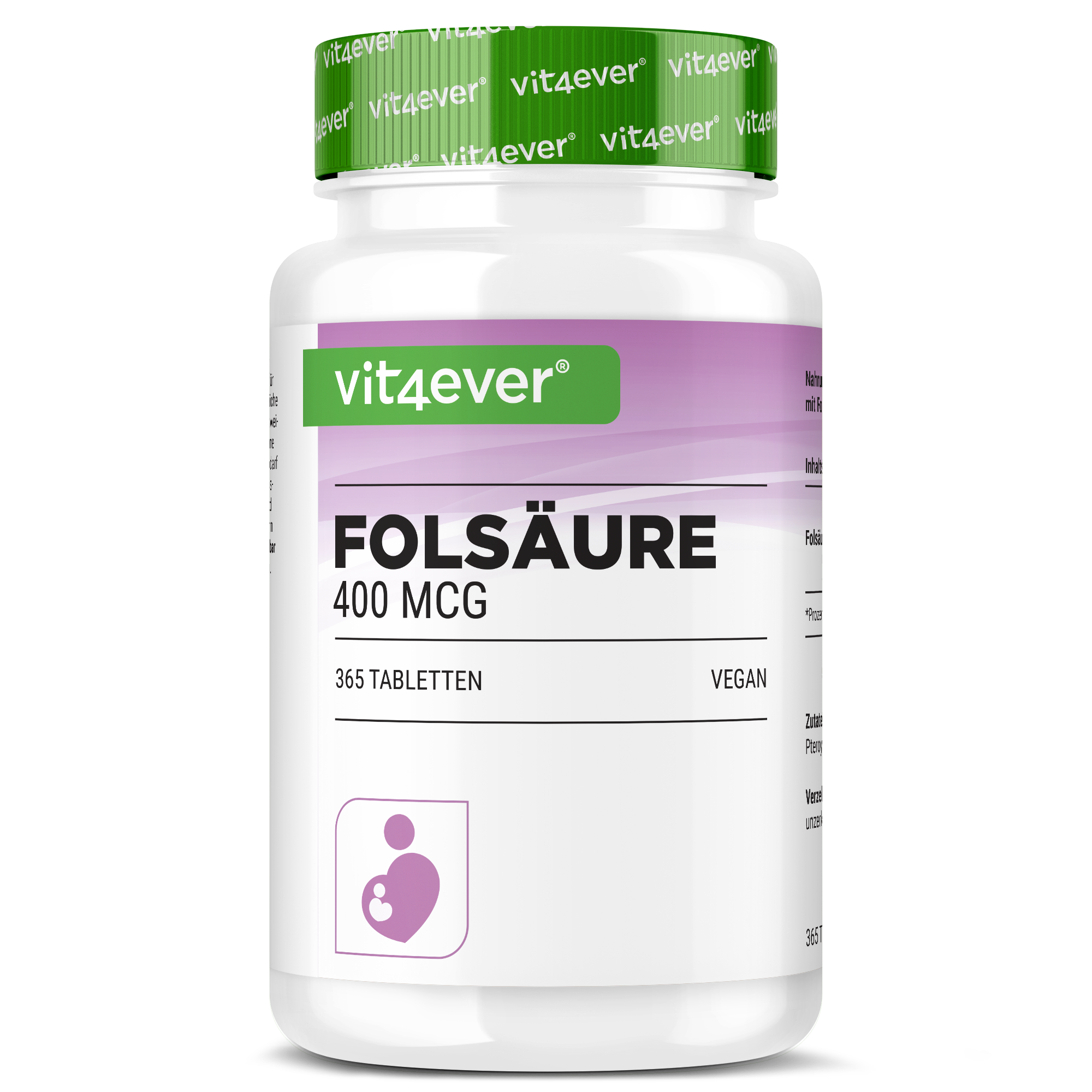 Folic acid - 400 mcg