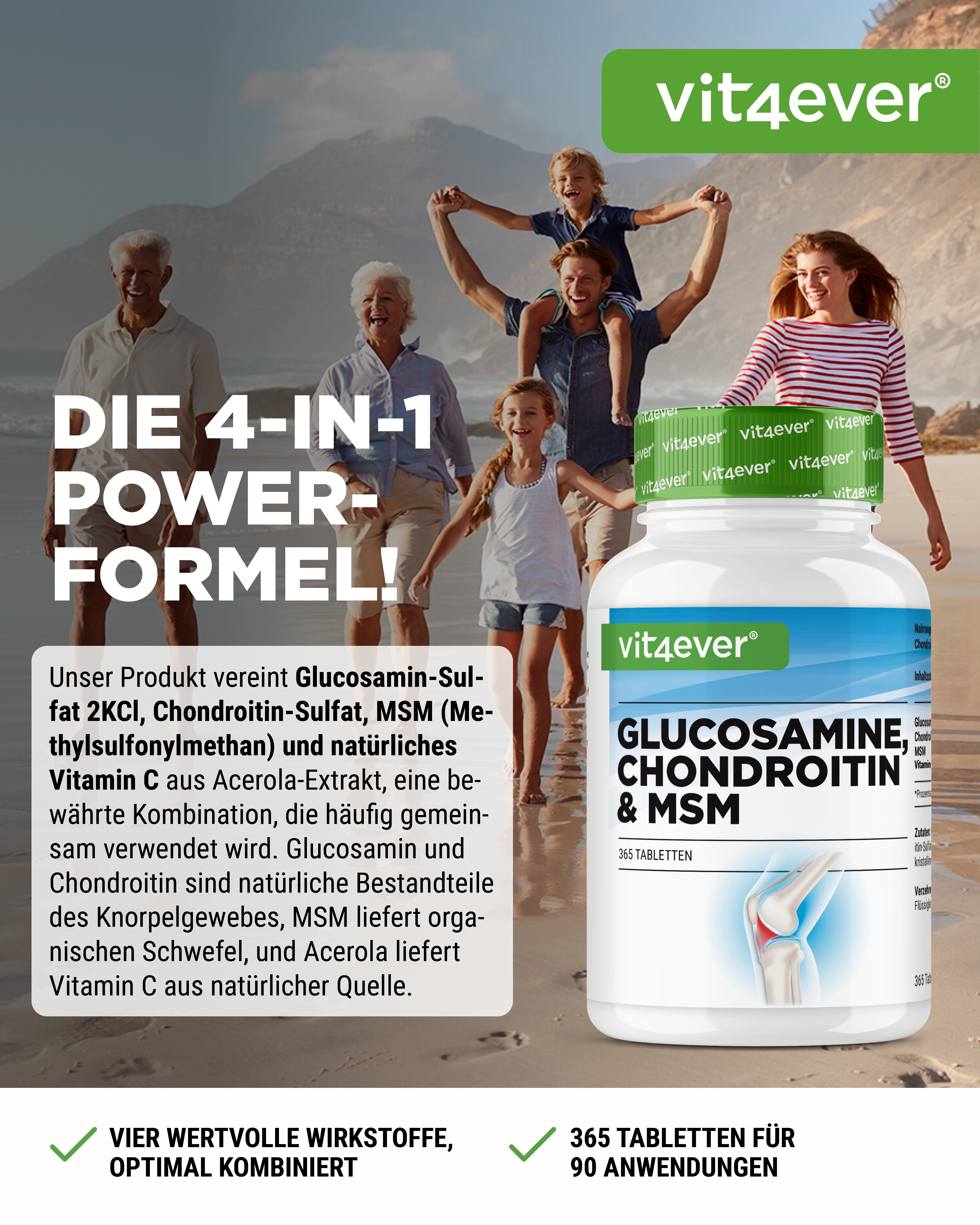 Glucosamine, Chondroïtine & MSM