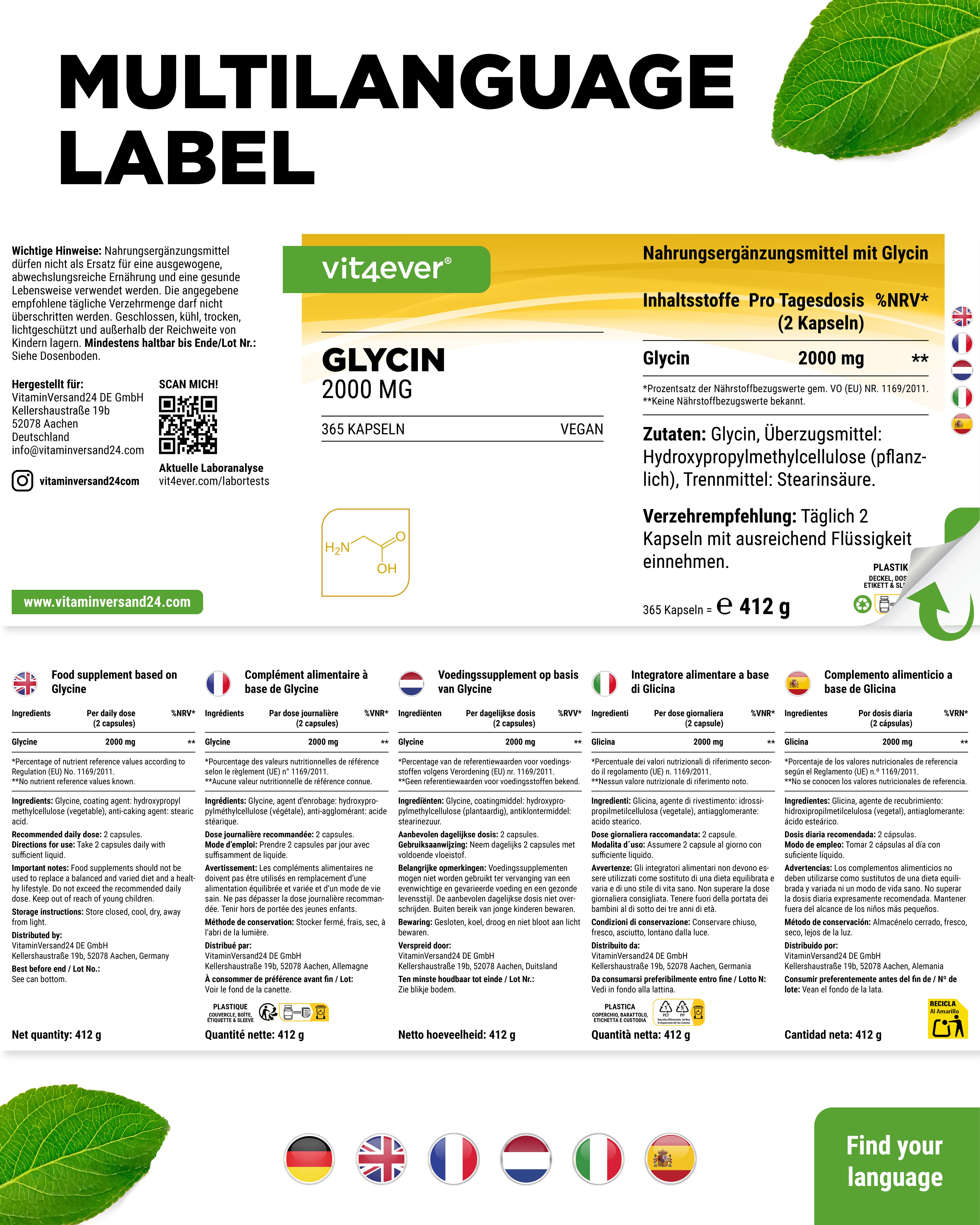 Glycine - 1000 mg