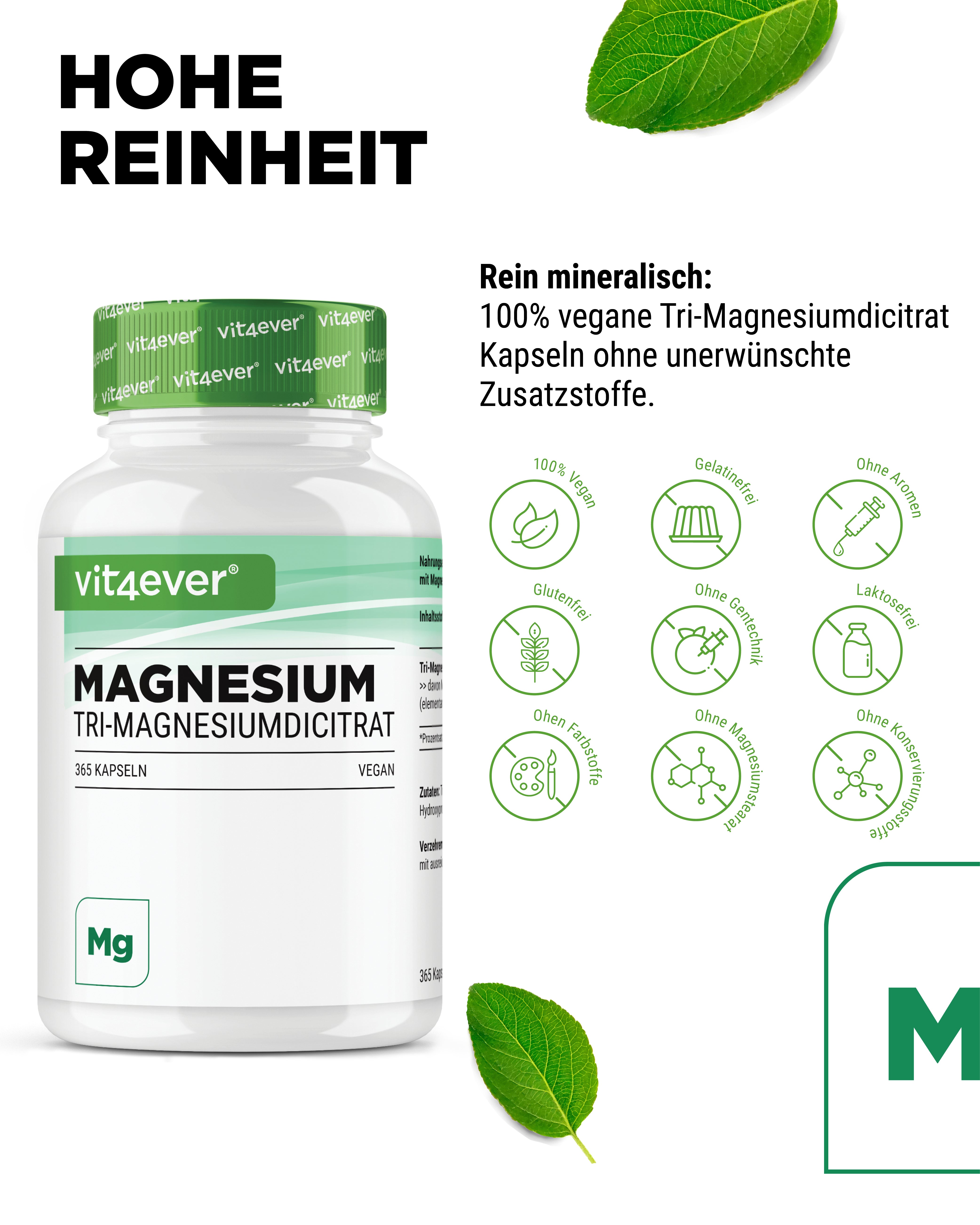 Tri-Magnesiumcitraat - 365 capsules