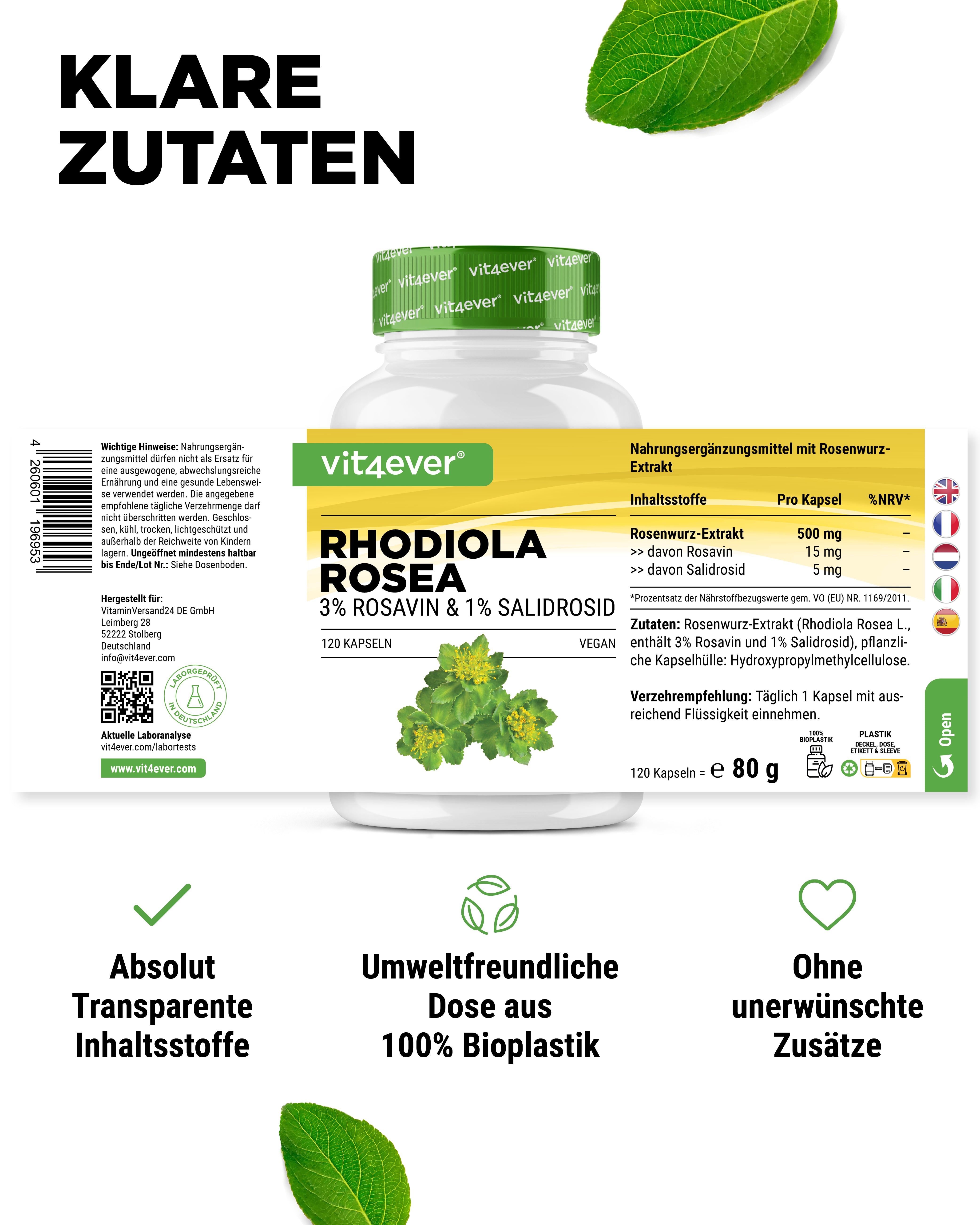 Rhodiola Rosea (Extrait de Rhodiola)