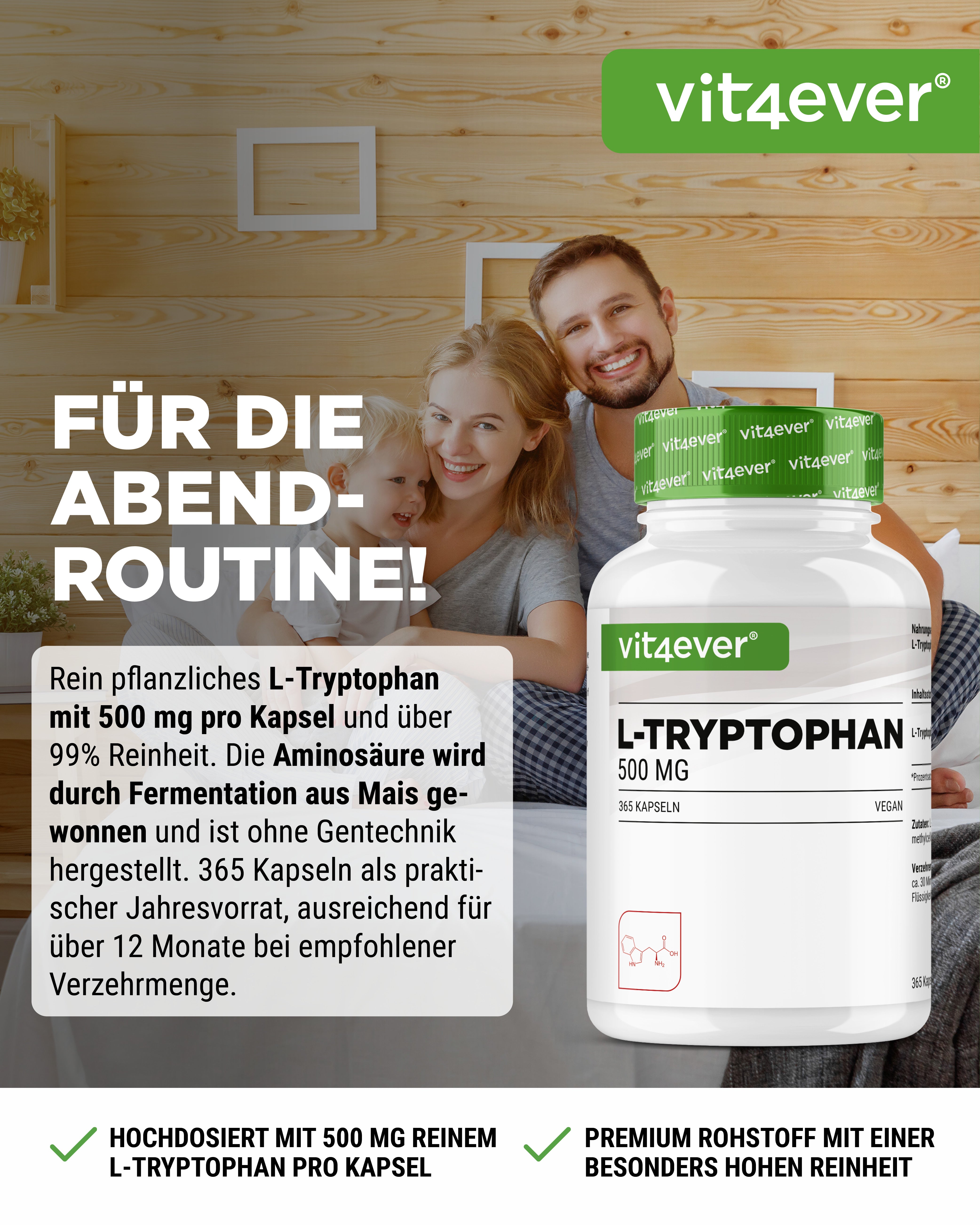 L-Tryptophane - 500 mg