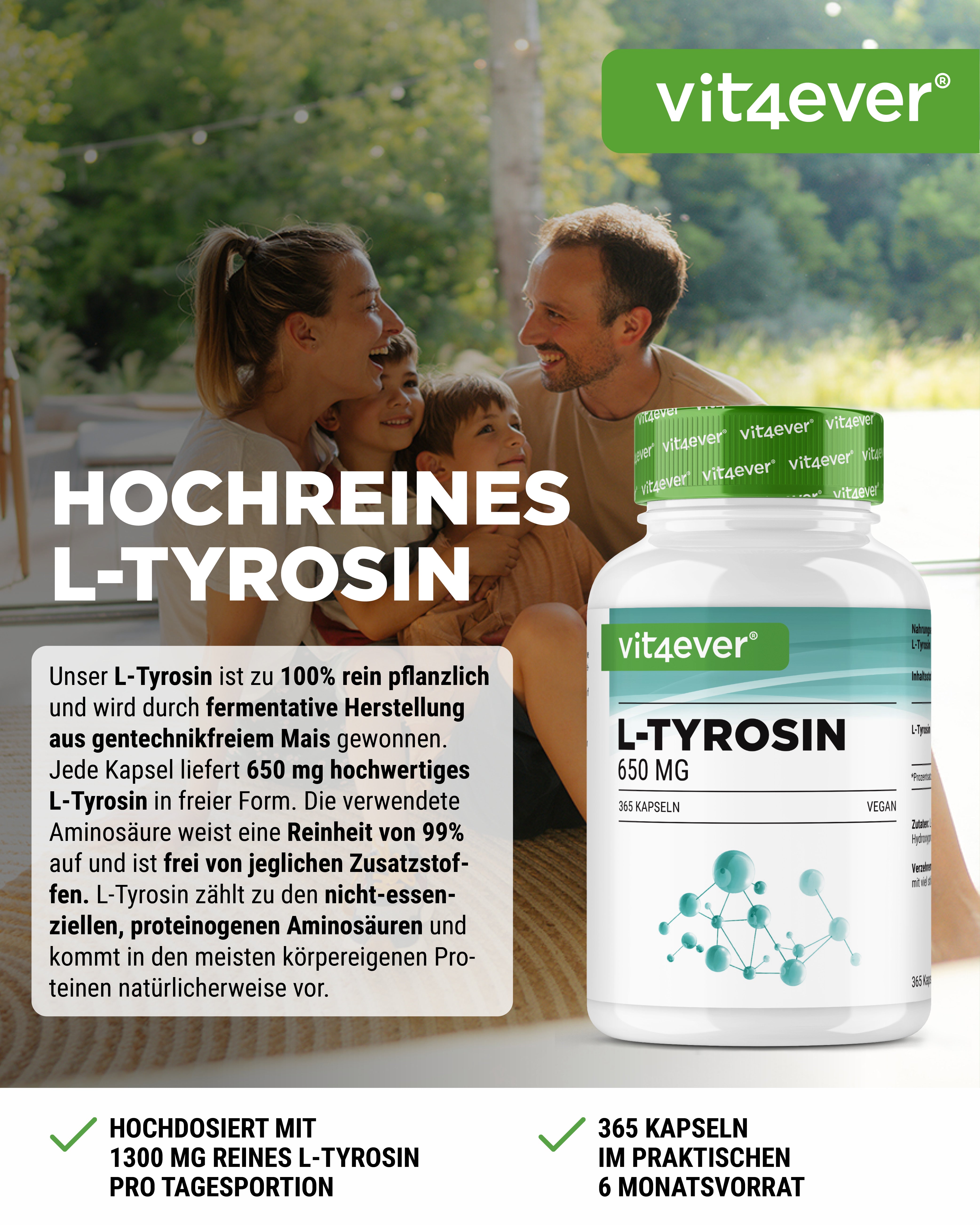 L-Tirosina - 365 capsule