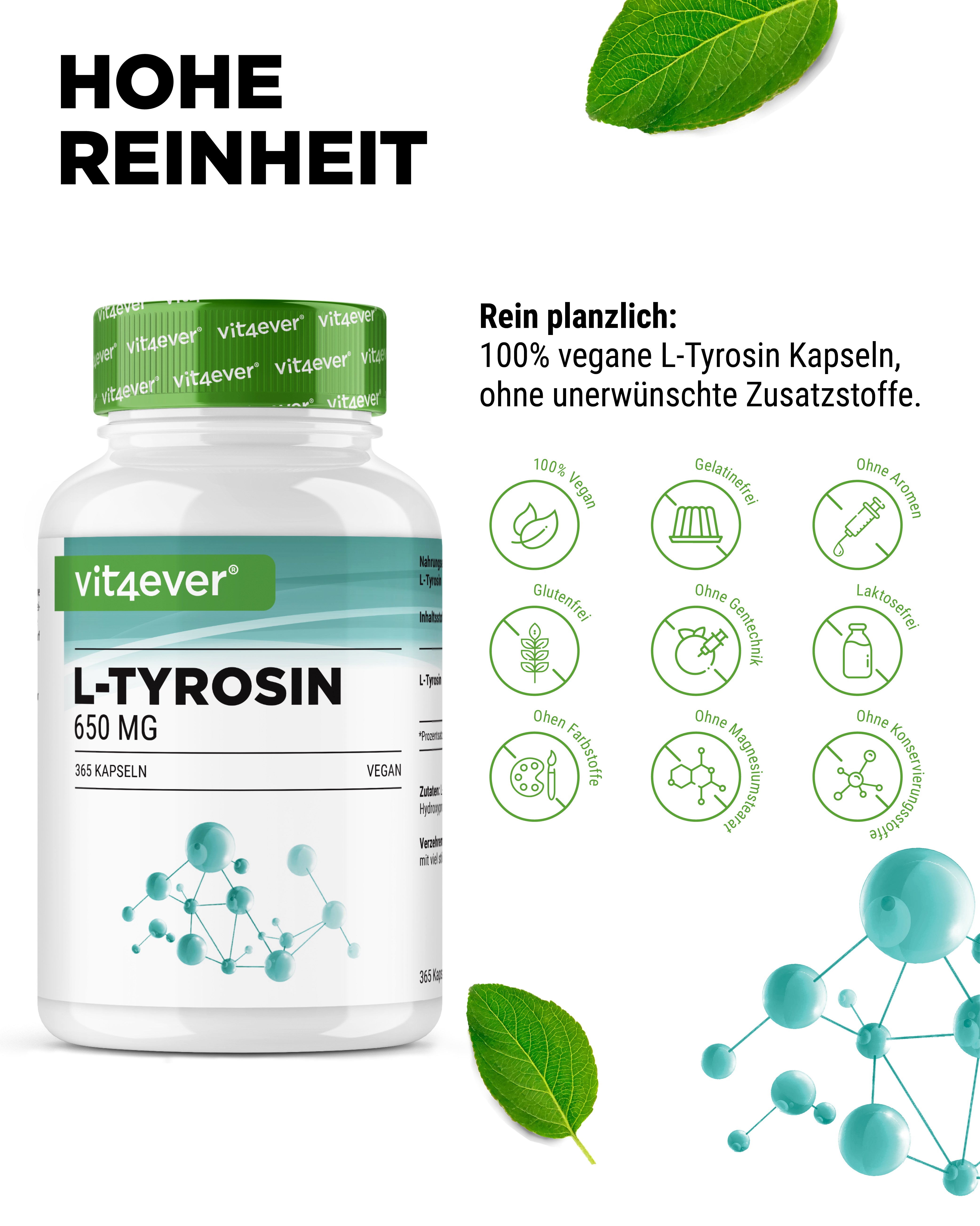 L-Tyrosine - 365 Capsules