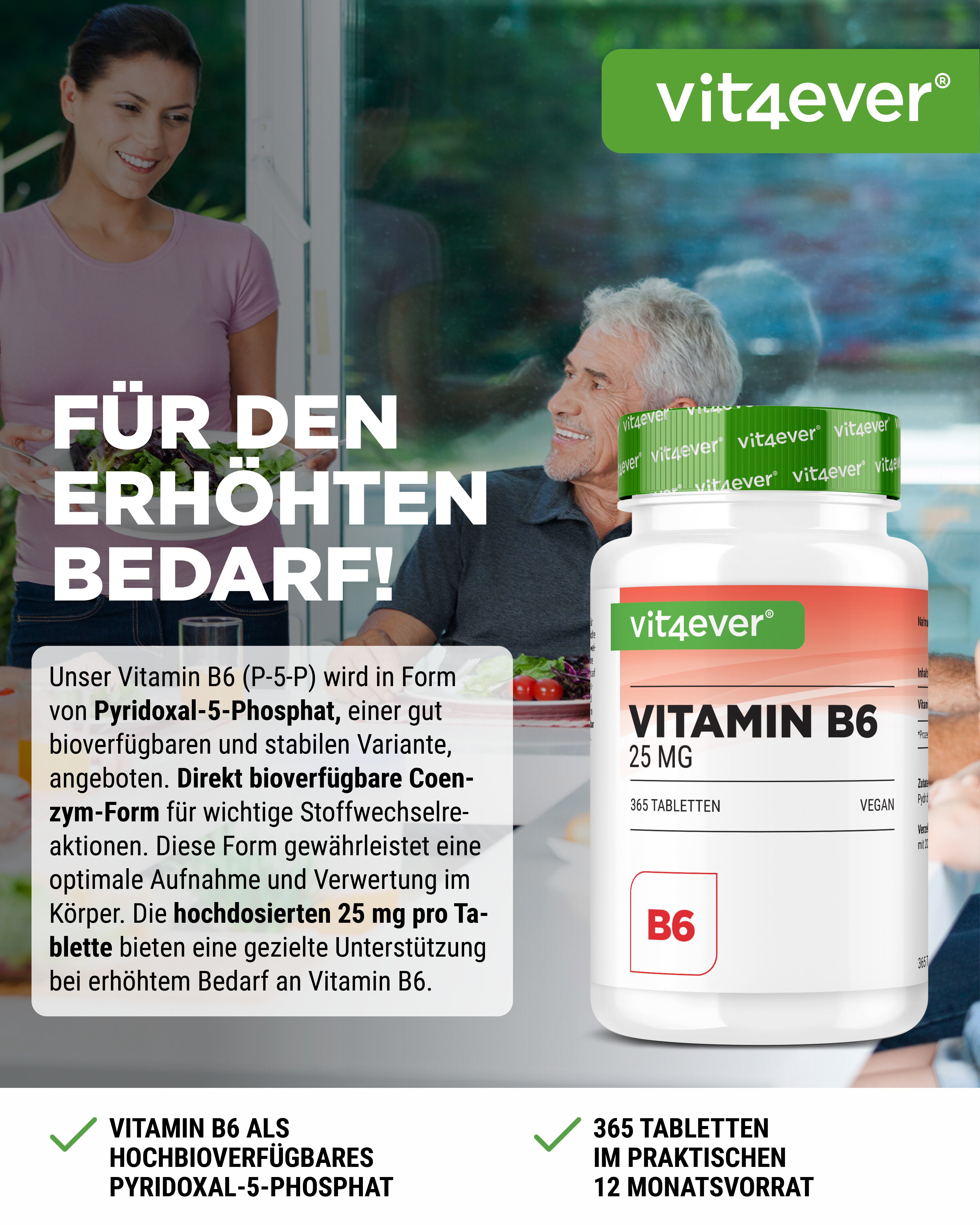 Vitamina B6 P-5-P bioattiva - 25 mg
